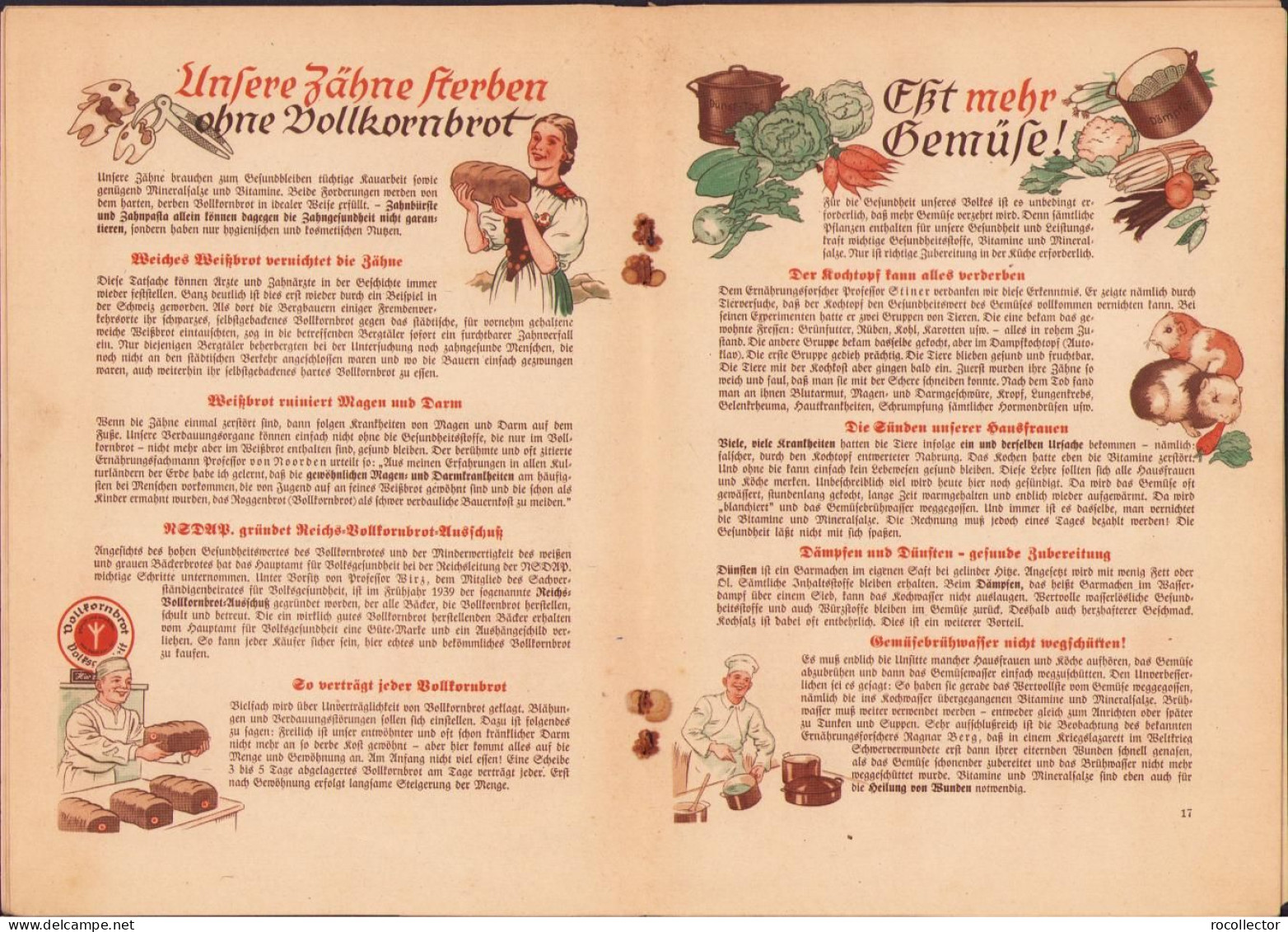 Gesund Durch Richtige Kost, De Heinrich Böhme, Volkstümliche Aufklärungsschrift, NSDAP 1941 München C1409 - Libros Antiguos Y De Colección