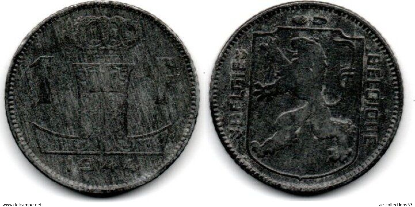 MA 30854  / Belgique - Belgien - Belgium 1 Franc 1944 TB+ - 1 Franc