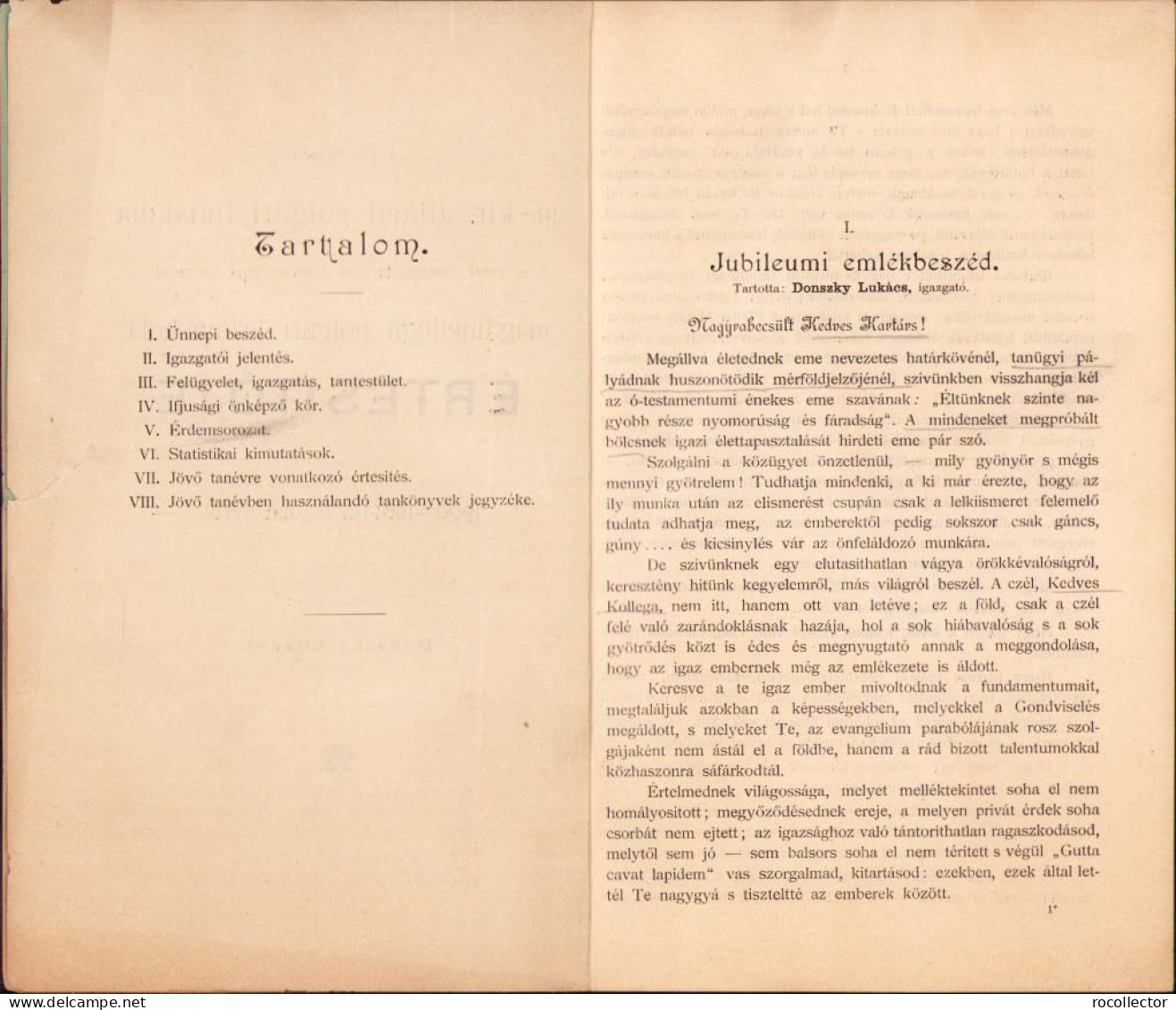 A Karánsebesi M. Kir. állami Polgári Fiúiskola és ... Leányiskola értésitője Az 1900-1901-iki Iskolai évről C1403 - Alte Bücher