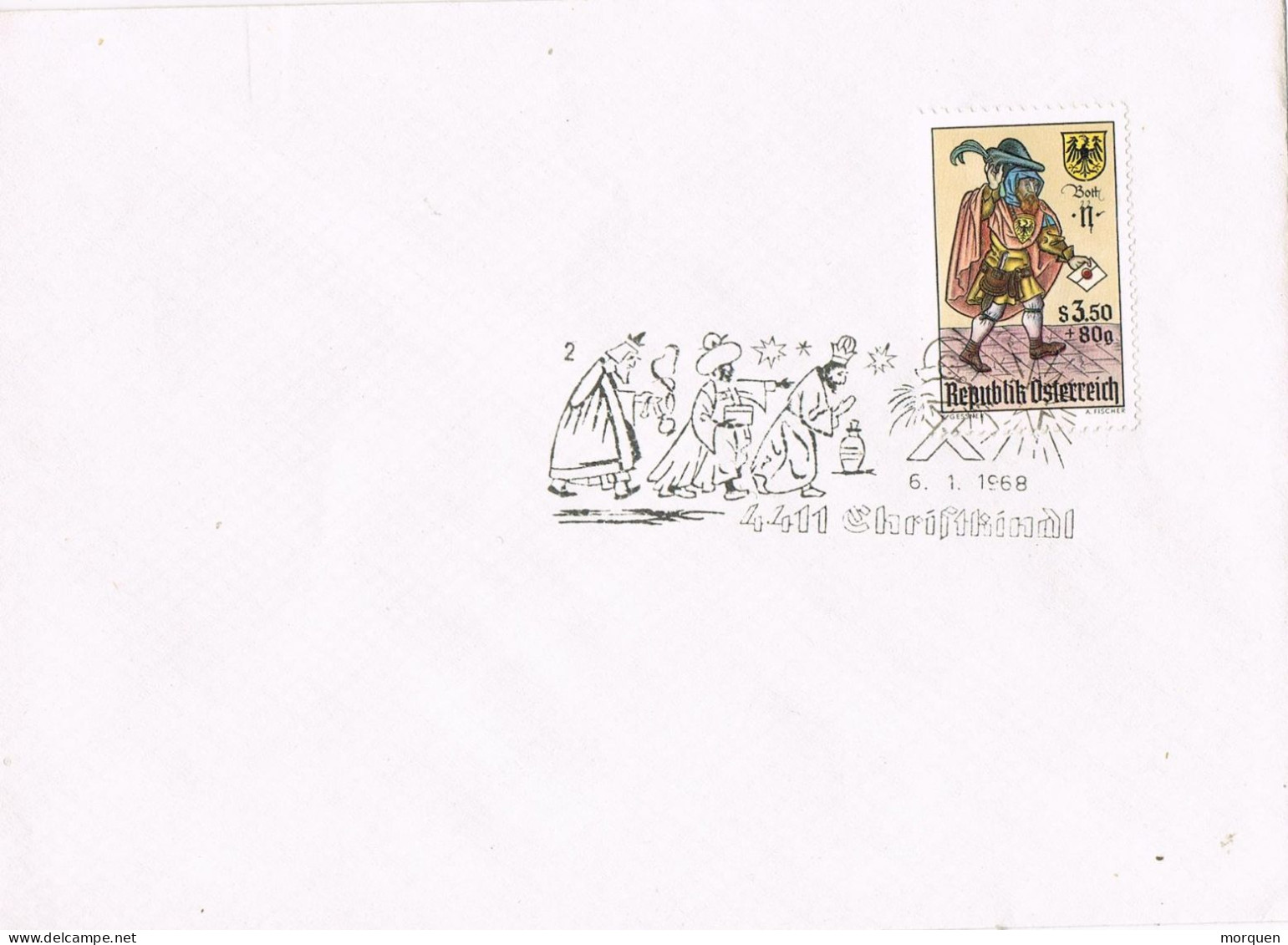 54639. Carta  CHRISTKINDL (Austria) 1968. Navidad. Christmas - Cartas & Documentos