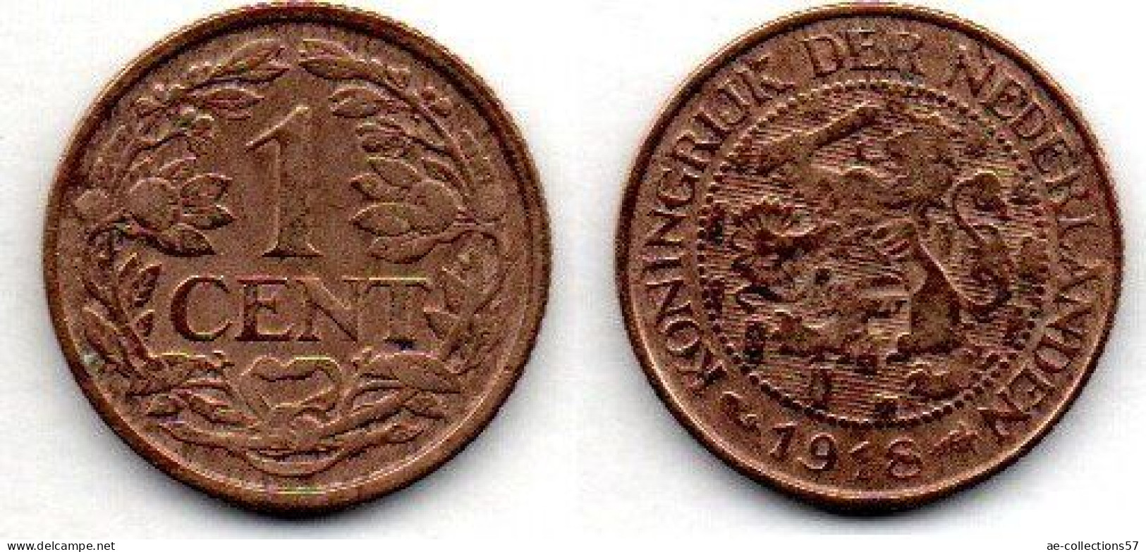 MA 22204  / Pays Bas - Netherlands - Niederlande 1 Cent 1918 TB - 1 Centavos