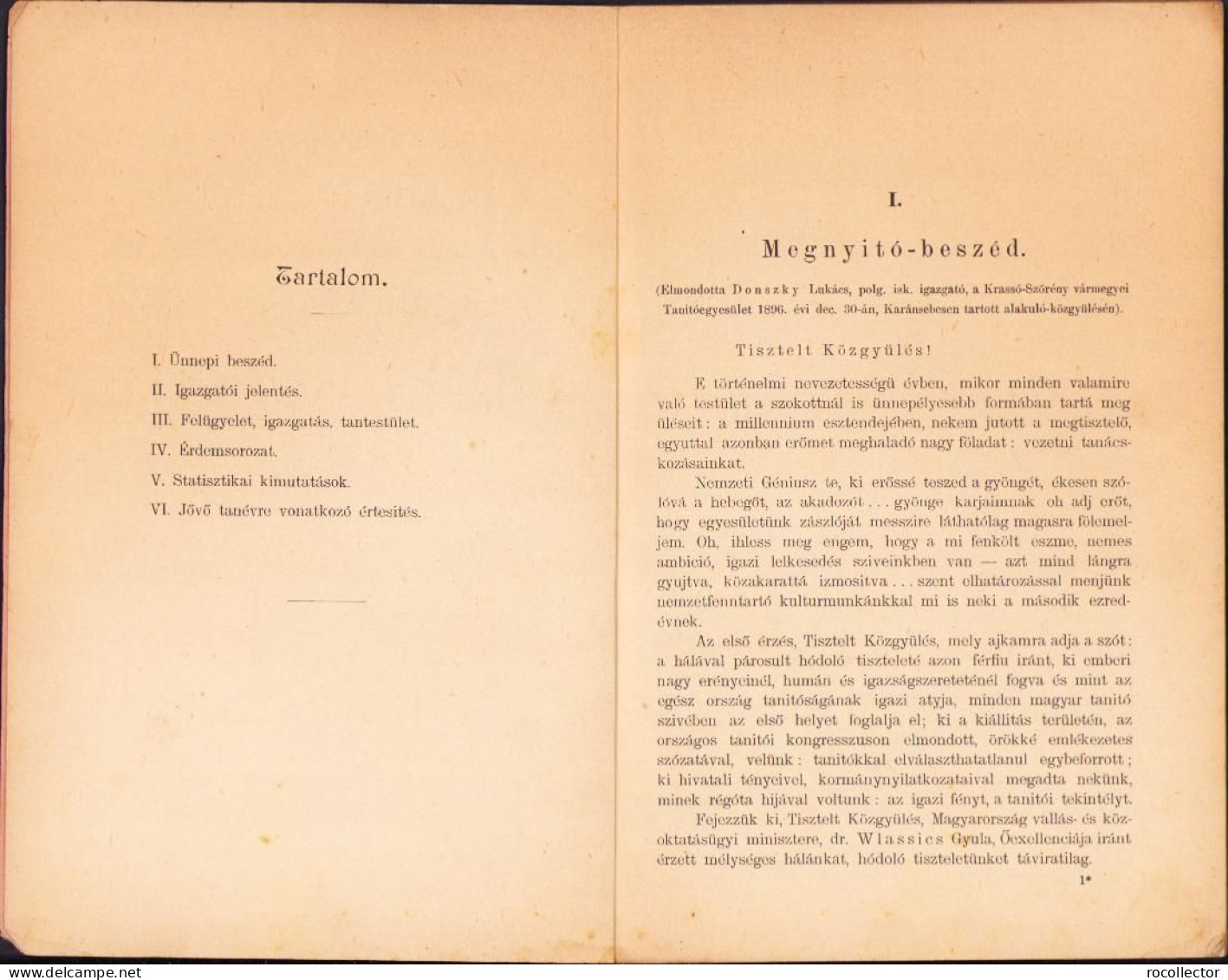 A Karánsebesi M. Kir. állami Polgári Fiúiskola és .. Leányiskola értésitője Az 1896-97-iki Iskolai évről C1401 - Alte Bücher