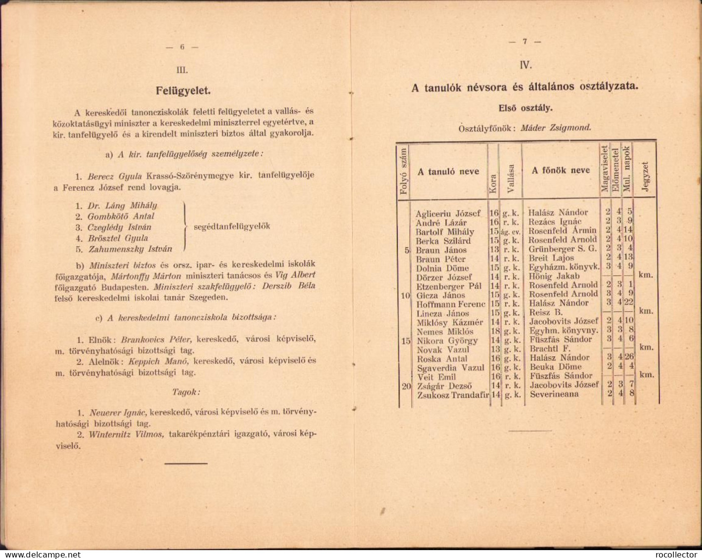 A Karánsebesi Kamarai Segéllyel Fentartott Kereskedö Tanonciskola értesitője Az 1908-1909 Iskolai évről C1400 - Oude Boeken