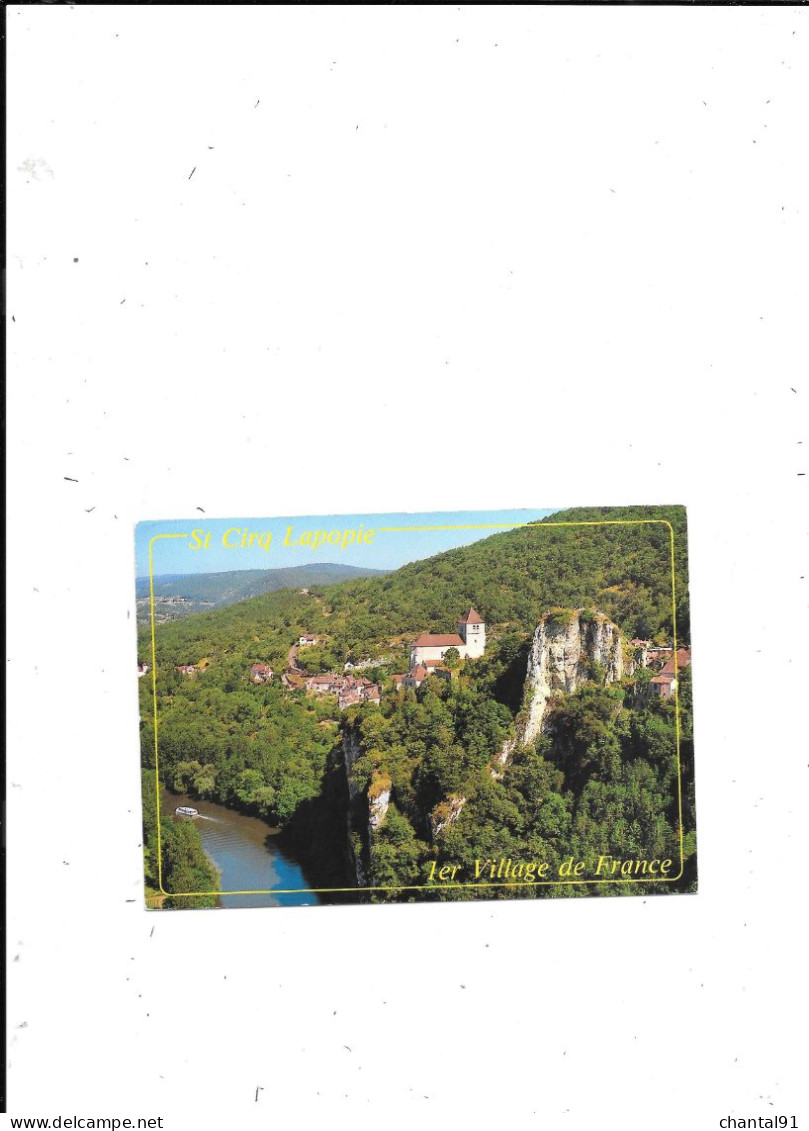 CARTE POSTALE 46 SAINT CIRQ LAPOPIE 1ER VILLAGE DE FRANCE VOYAGEE - Saint-Cirq-Lapopie