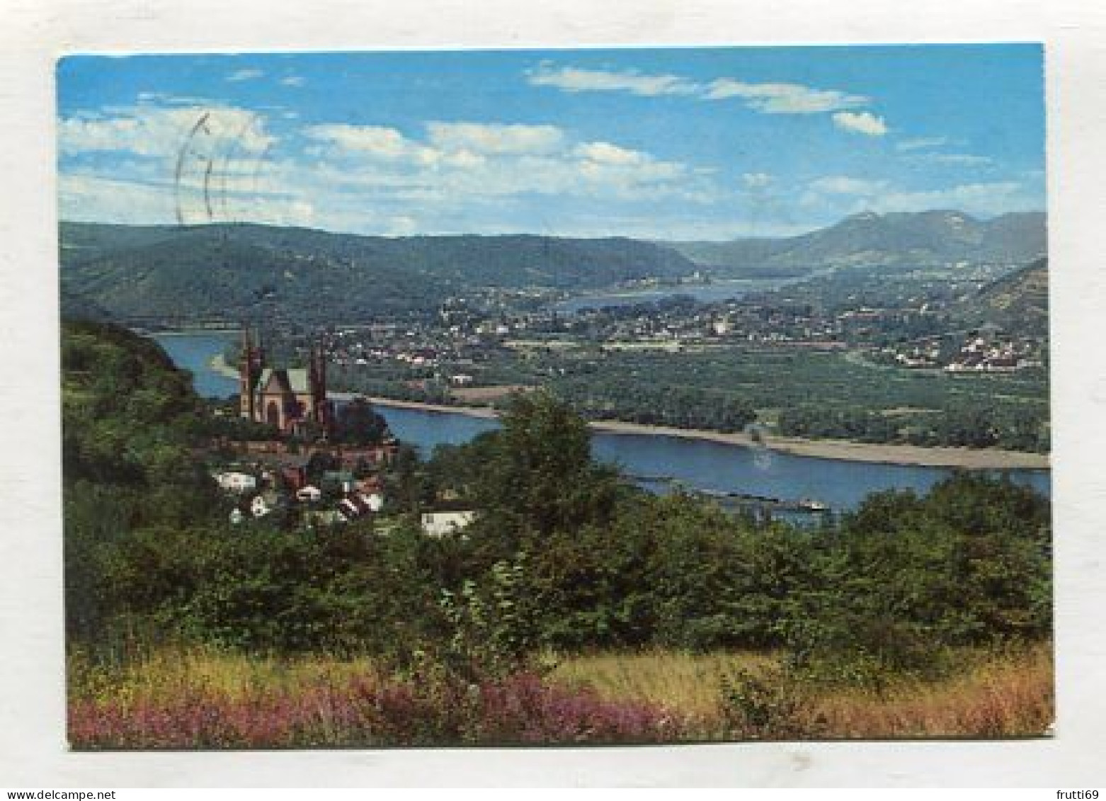 AK 211558 GERMANY - Remagen Am Rhein - Wallfahrtskirche Zum Hl. Apollinaris (?) Mit Blick über Den Rhein - Remagen