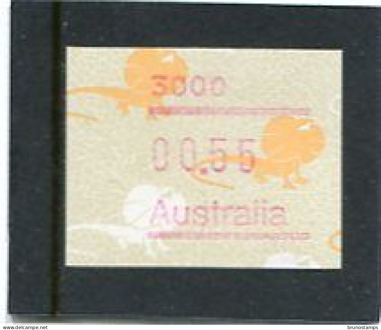 AUSTRALIA - 1989  55c  FRAMA  LIZARD   POSTCODE 3000 (MELBOURNE)  MINT NH - Viñetas De Franqueo [ATM]