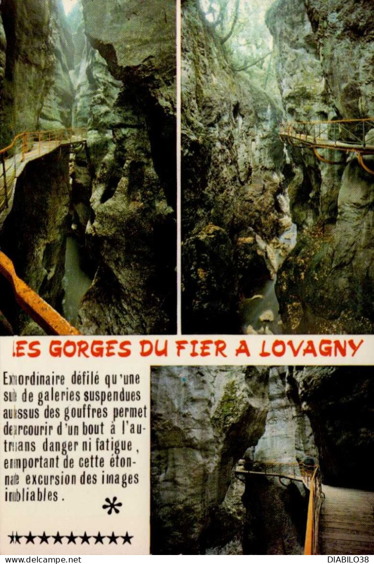 LES GORGES DU FIER A LOVAGNY    ( HAUTE SAVOIE ) - Lovagny