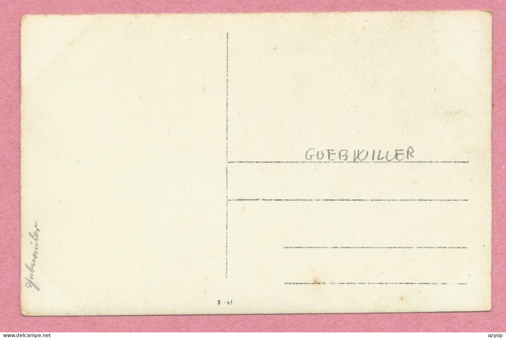 68 - GEBWEILER - GUEBWILLER - Carte Photo Allemande - Vue Générale - Guerre 14/18 - Guebwiller