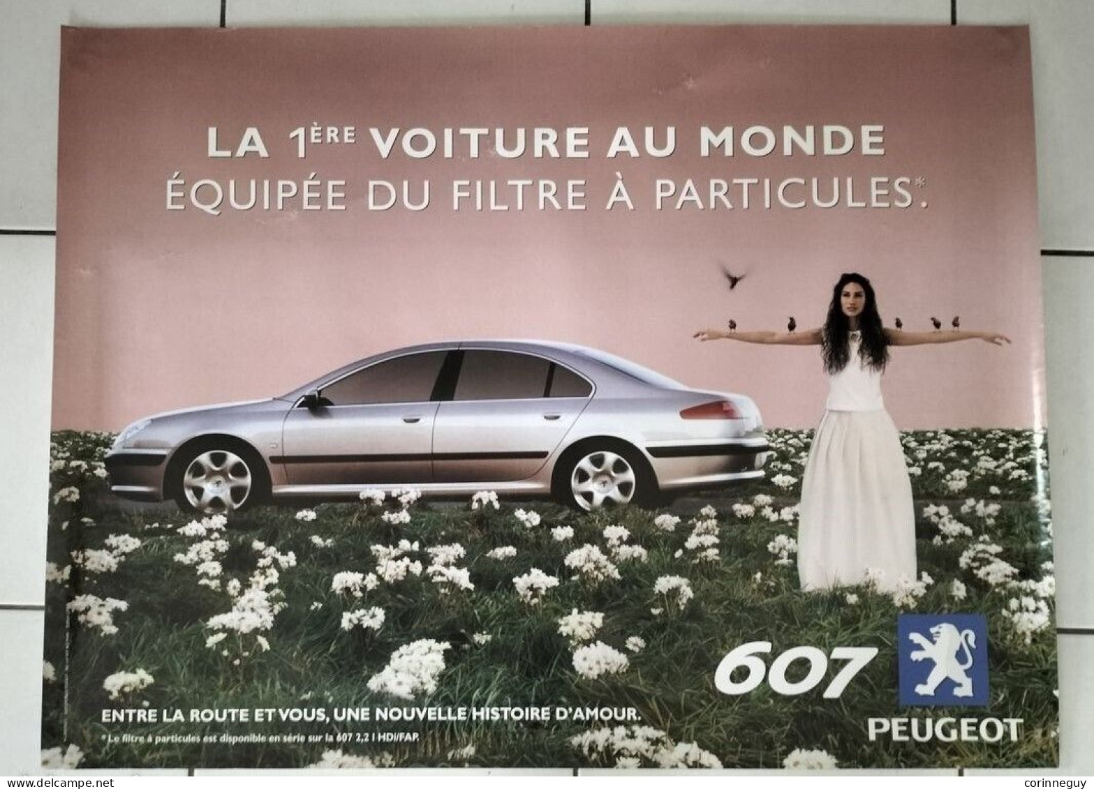 Affiche Originale Peugeot 607 Vintage - Afiches