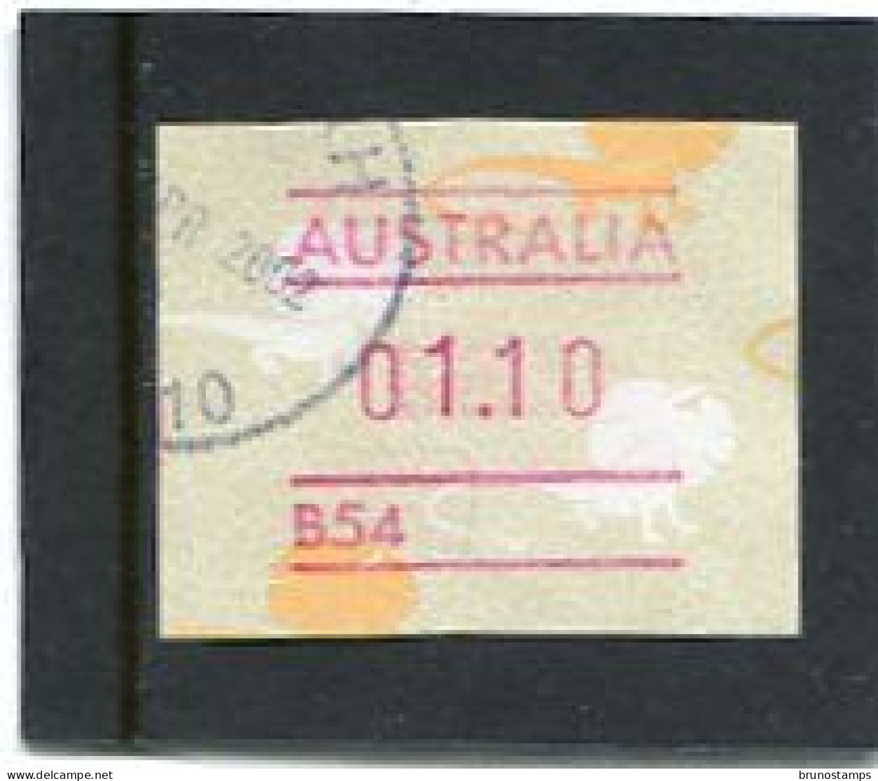 AUSTRALIA - 1989  1.10$  FRAMA  LIZARD   NO POSTCODE  B54  FINE USED - Timbres De Distributeurs [ATM]