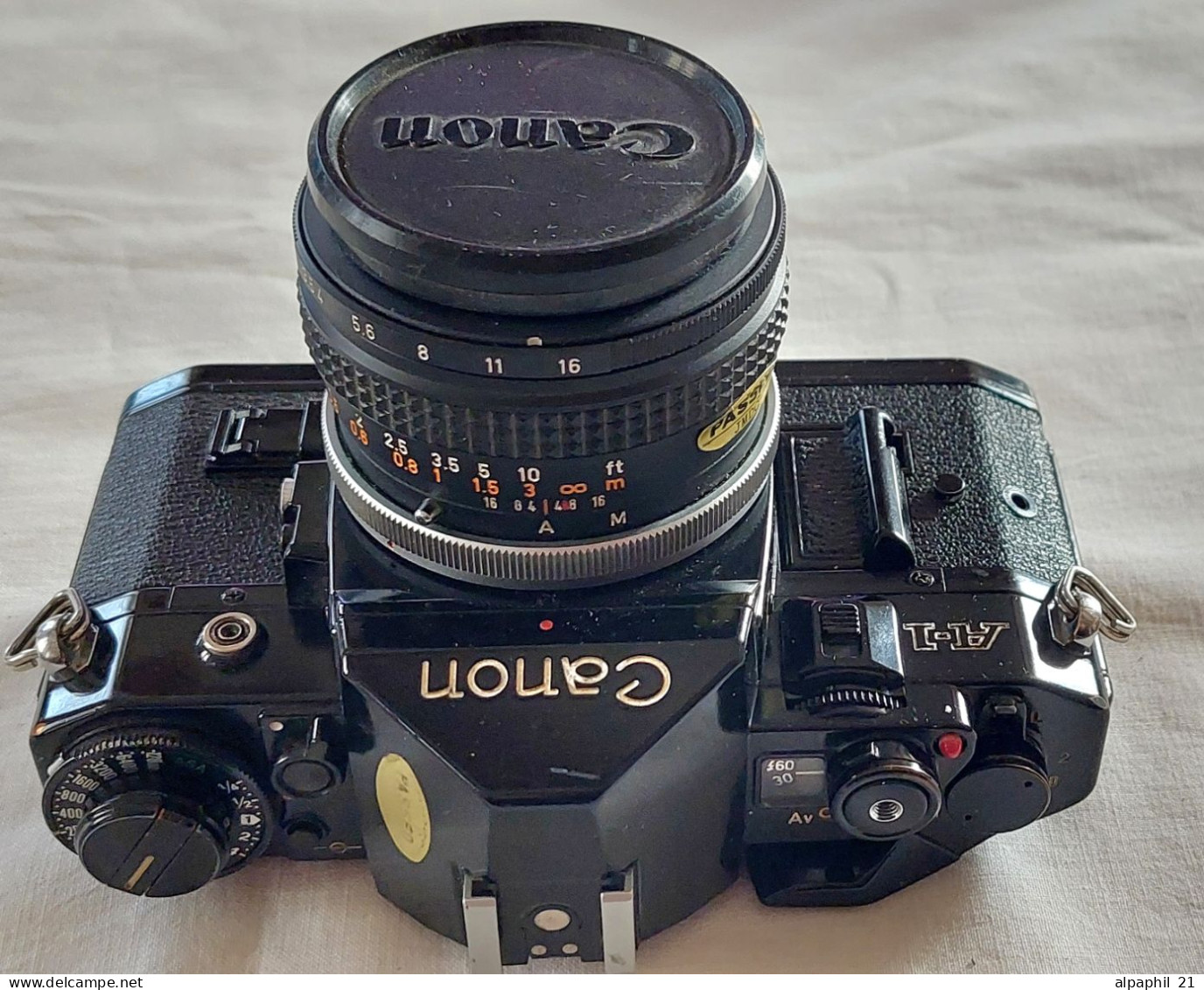 Canon A-1 Black 35mm SLR Film Camera - Macchine Fotografiche
