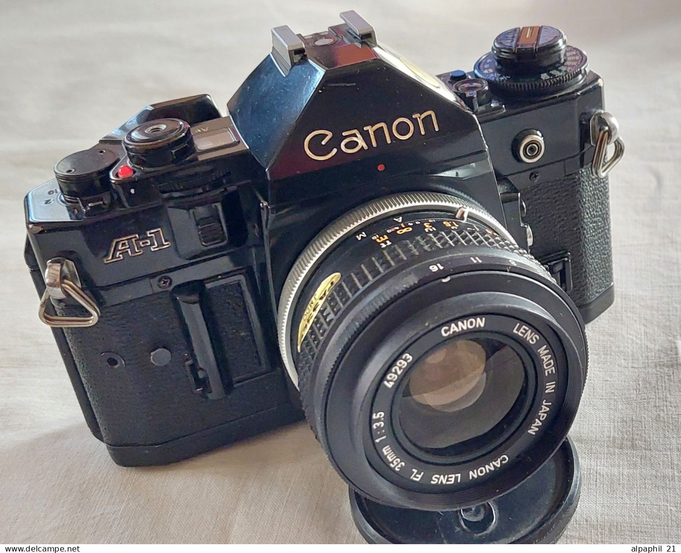 Canon A-1 Black 35mm SLR Film Camera