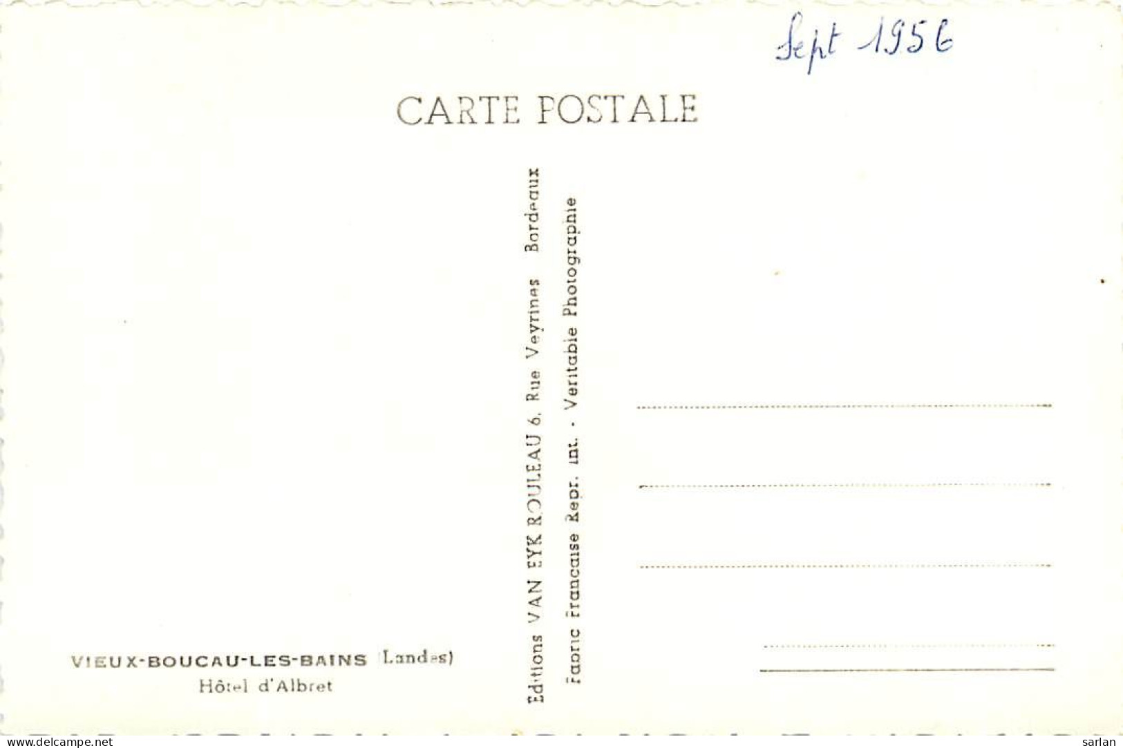 40 , VIEUX BOUCAU , Hotel D'Albret , *  454 18 - Vieux Boucau