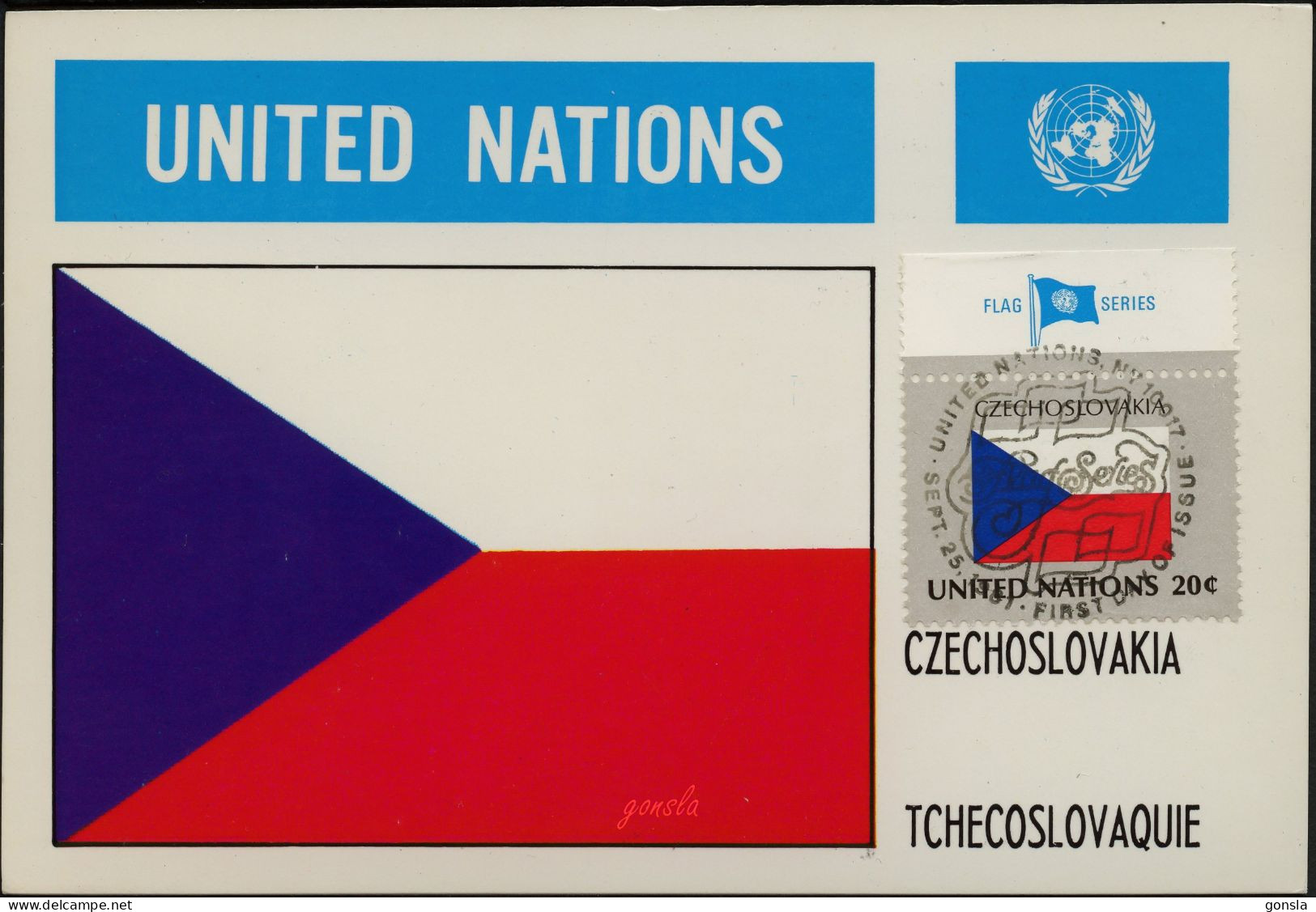 CZECHOSLOVAKIA 1981 "UNITED NATIONS" First Days Of Issue - Stamps (pictures)