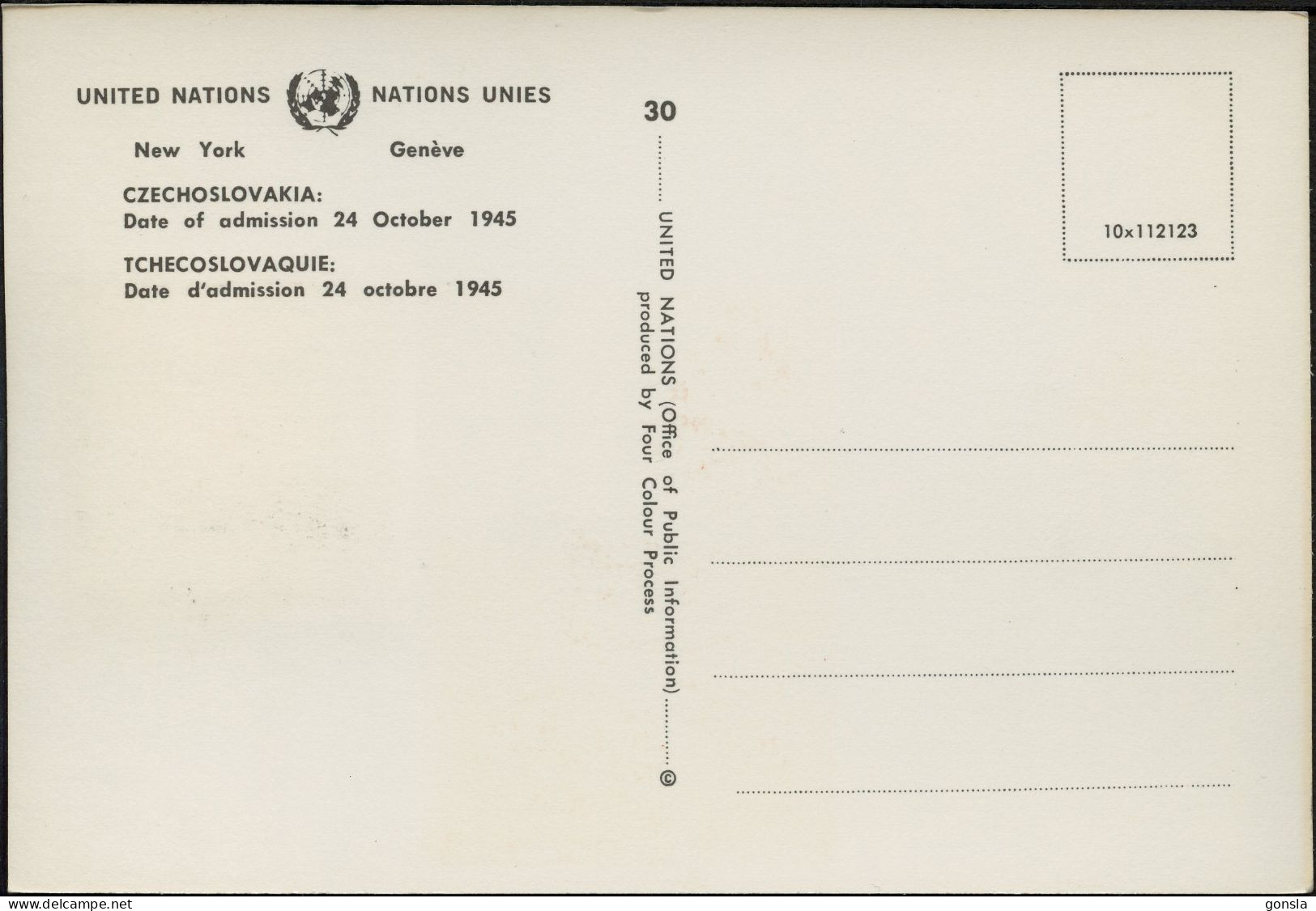 CZECHOSLOVAKIA 1981 "UNITED NATIONS" First Days Of Issue - Stamps (pictures)