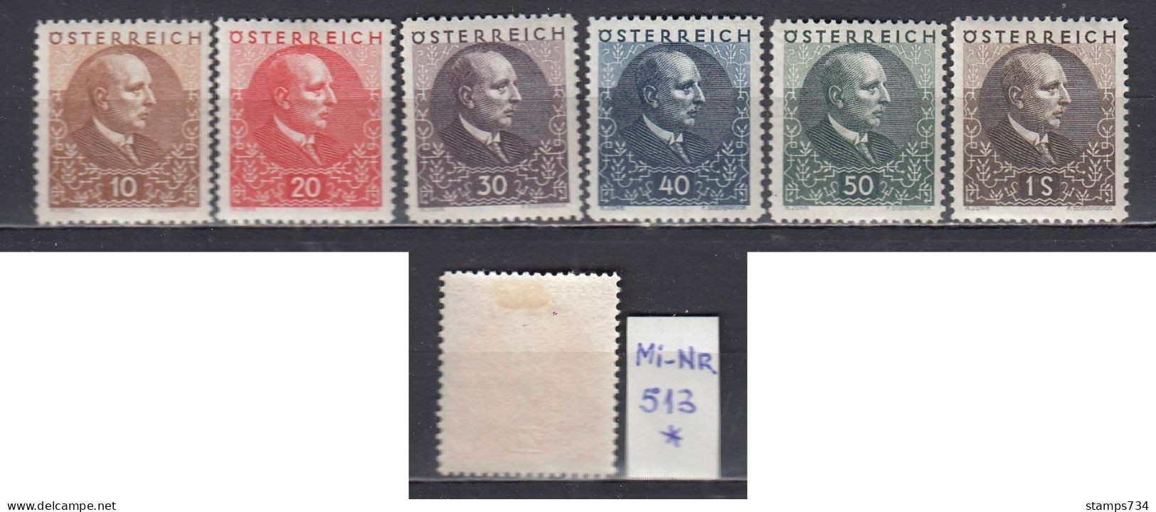 Austria 1930 - Lungenheilstaetten In Kaernten, Mi-Nr. 512/17, MNH**/ (513 - MLH*) - Nuovi