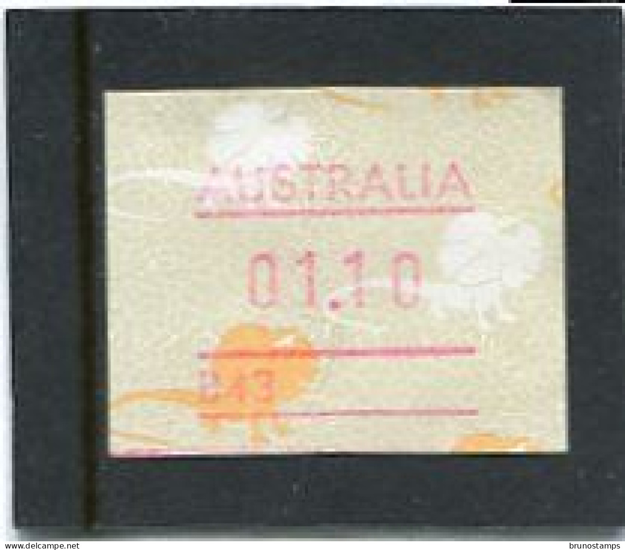 AUSTRALIA - 1989  1.10$  FRAMA  LIZARD   NO POSTCODE  B43  FINE USED - Machine Labels [ATM]