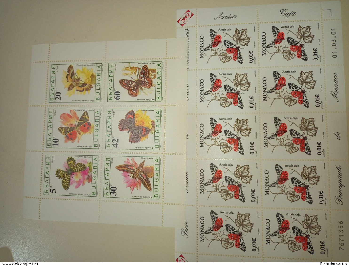 MONACO & BULGARIA STAMPS: BUTTERFLIES, INSECTS - Autres - Amérique