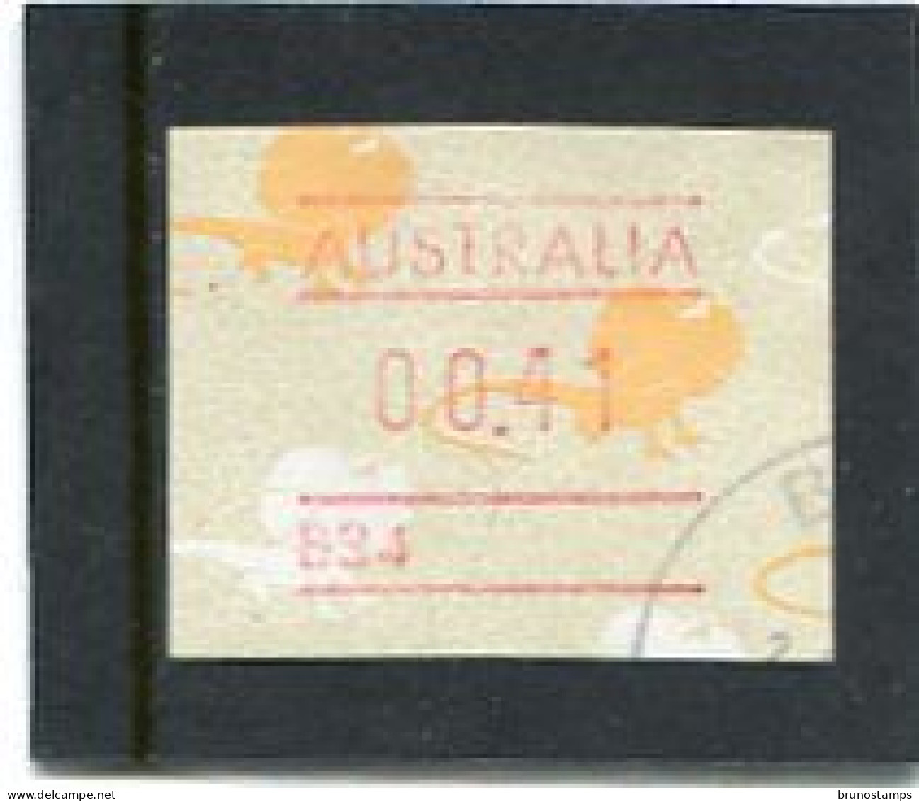 AUSTRALIA - 1989  41c  FRAMA  LIZARD   NO POSTCODE  B34  FINE USED - Vignette [ATM]