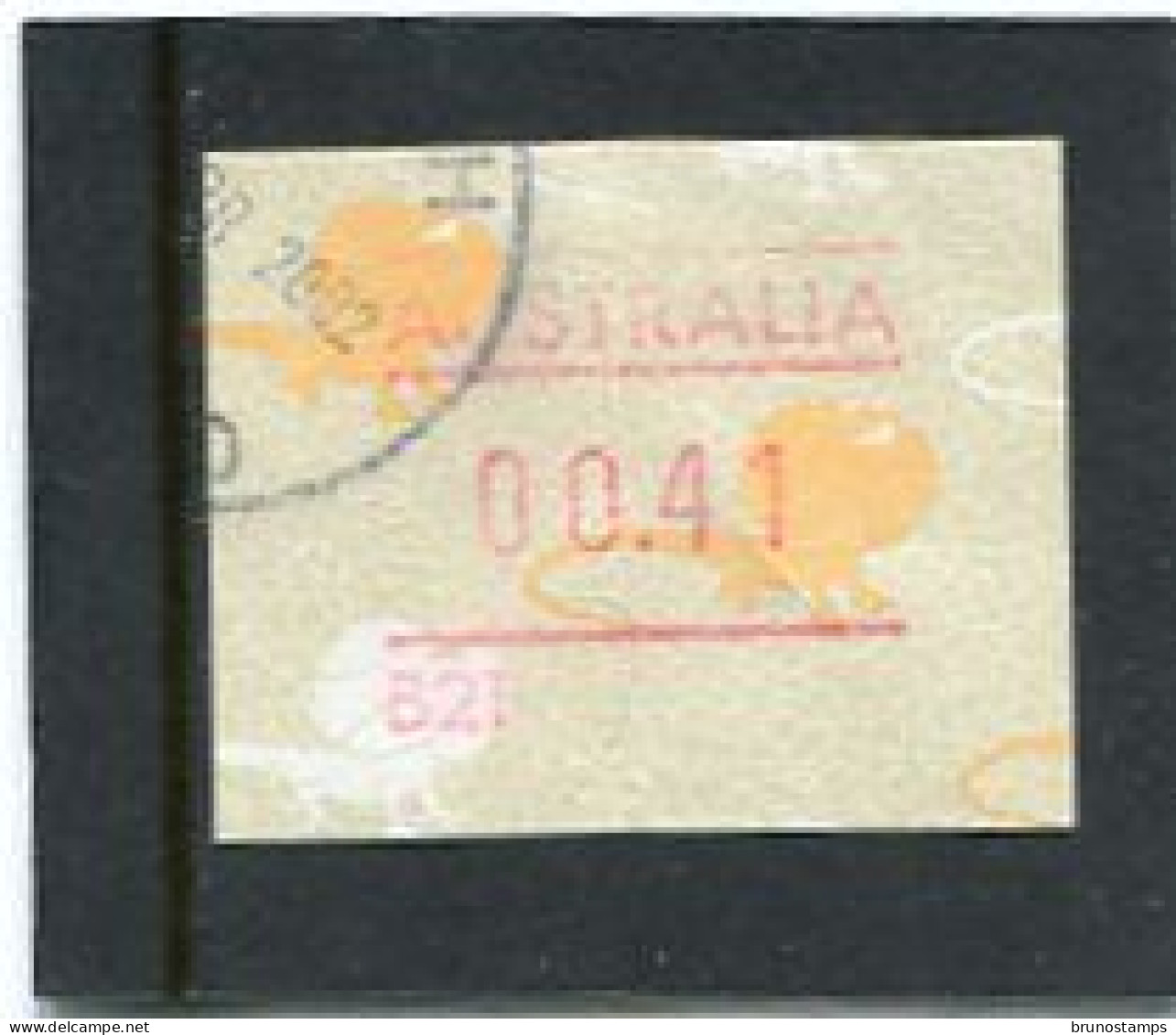 AUSTRALIA - 1989  41c  FRAMA  LIZARD   NO POSTCODE  B21  FINE USED - Vignette [ATM]