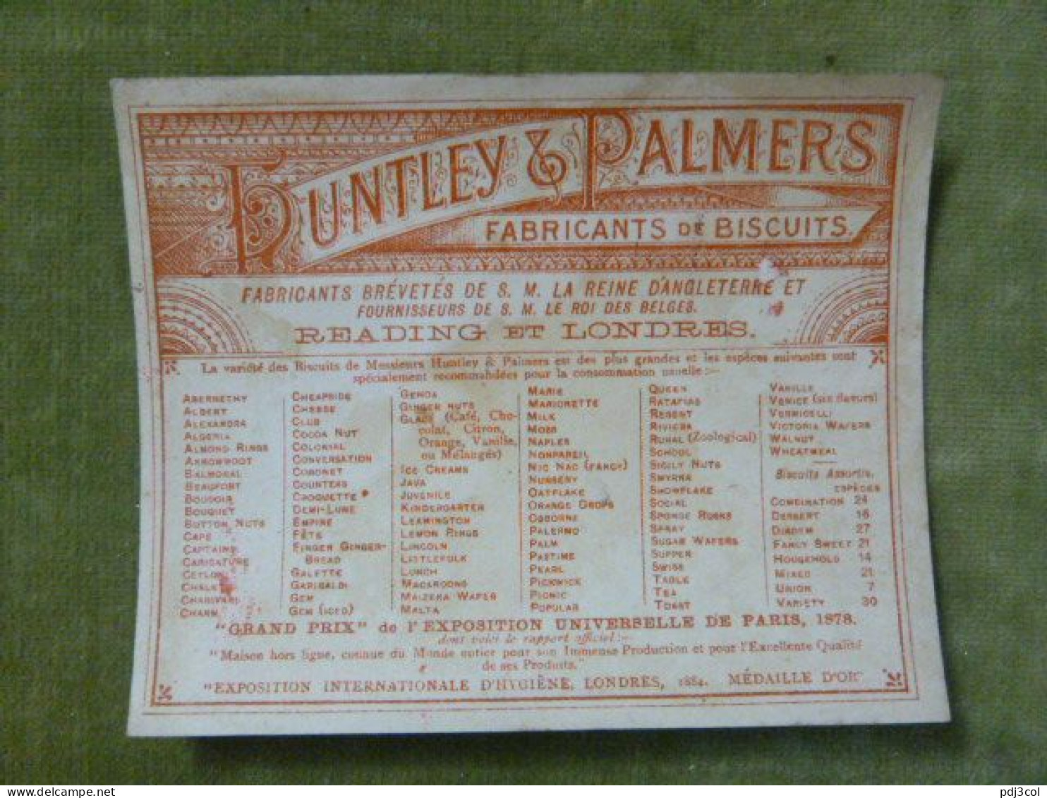 SPANIARDS - ESPAGNOLS - SPANIER - Biscuits HUNTLEY & PALMERS - Other & Unclassified