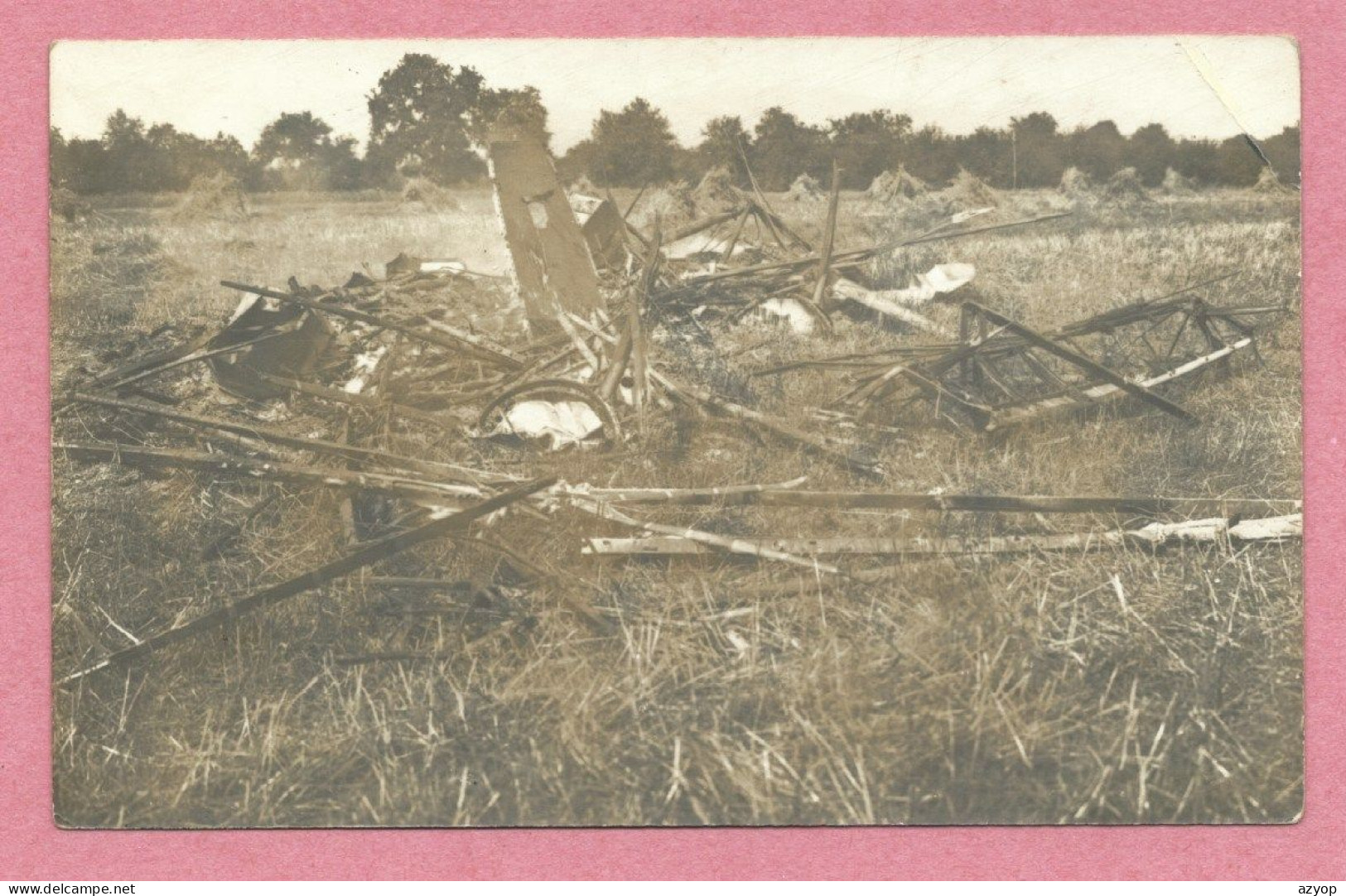 68 - SENNHEIM - CERNAY - Carte Photo Militaire Allemande - Avion Abattu - Abgeschossene Flugzeug - Guerre 14/18 - 3 Scan - Cernay