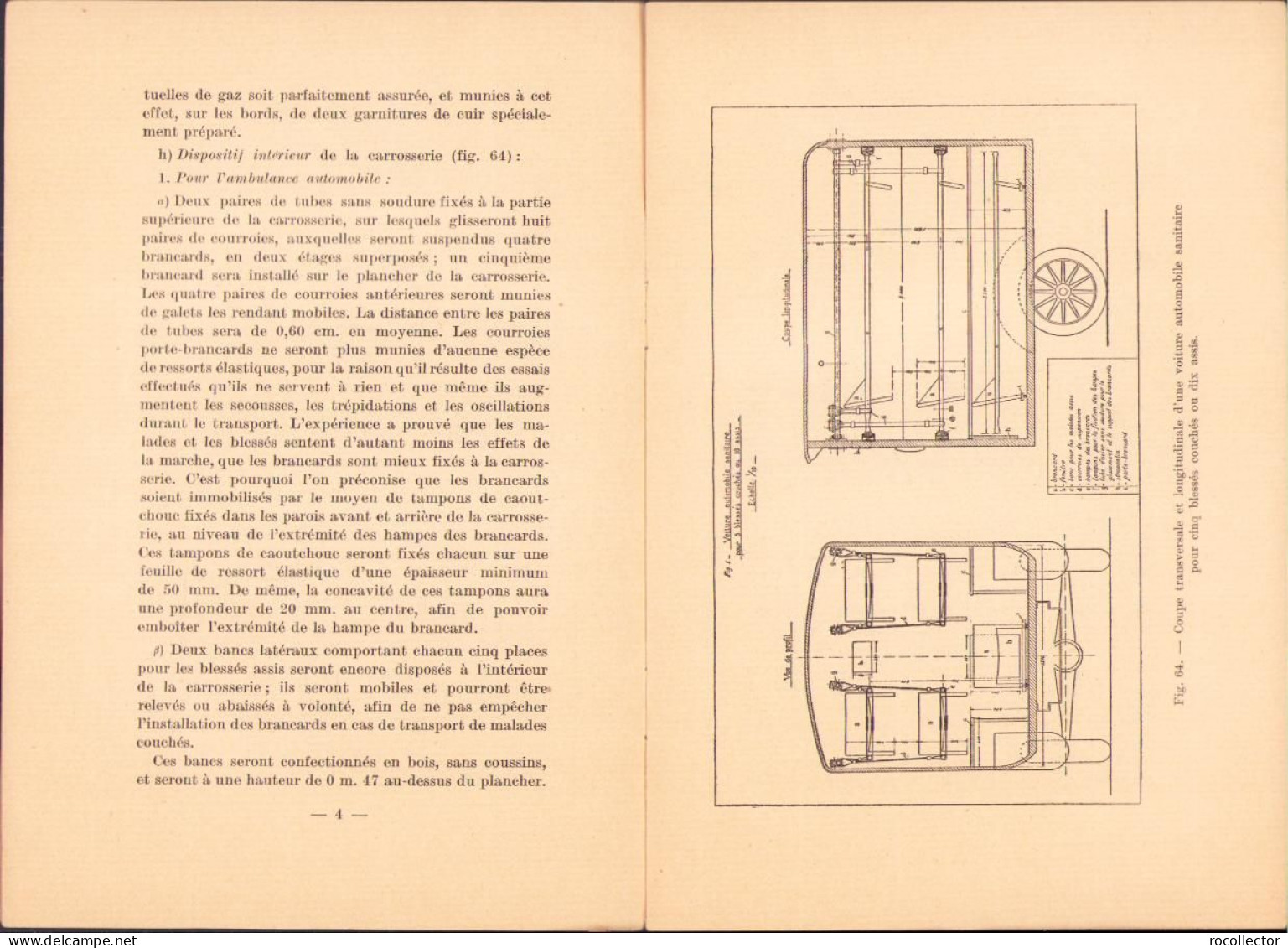 Caracteristiques Générales Des Voitures Sanitaires Pour Le Transport Des Malades Et Des Blessés Par Colonel I Saidac - Old Books