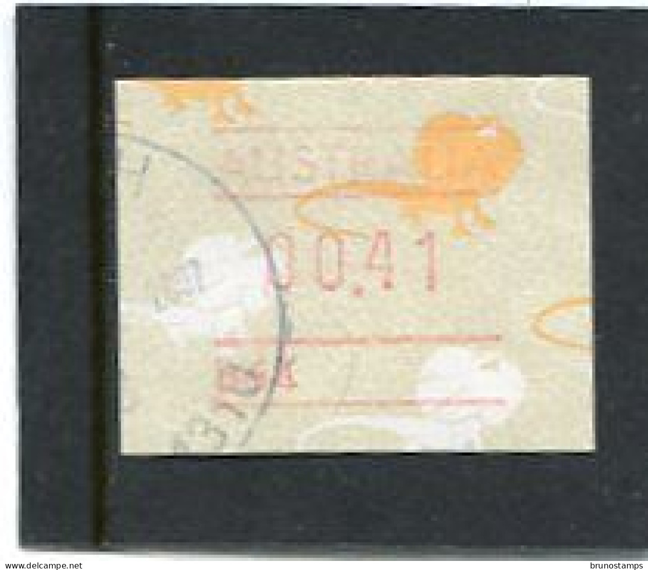 AUSTRALIA - 1989  41c  FRAMA  LIZARD   NO POSTCODE  B64  FINE USED - Automatenmarken [ATM]