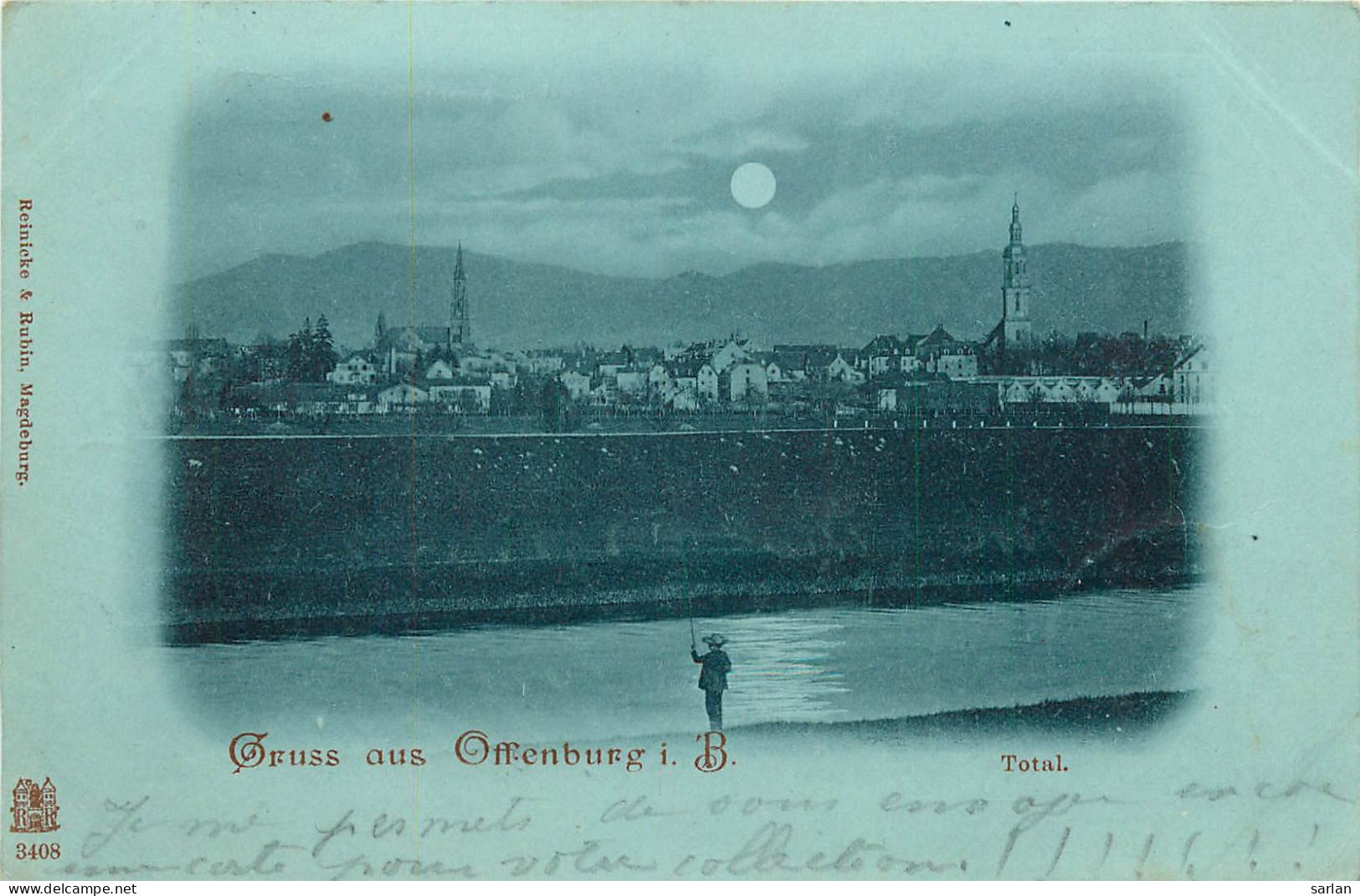 ALLEMAGNE , Gruss Aus OFFENBURG ( Lune ) , *  459 04 - Offenburg