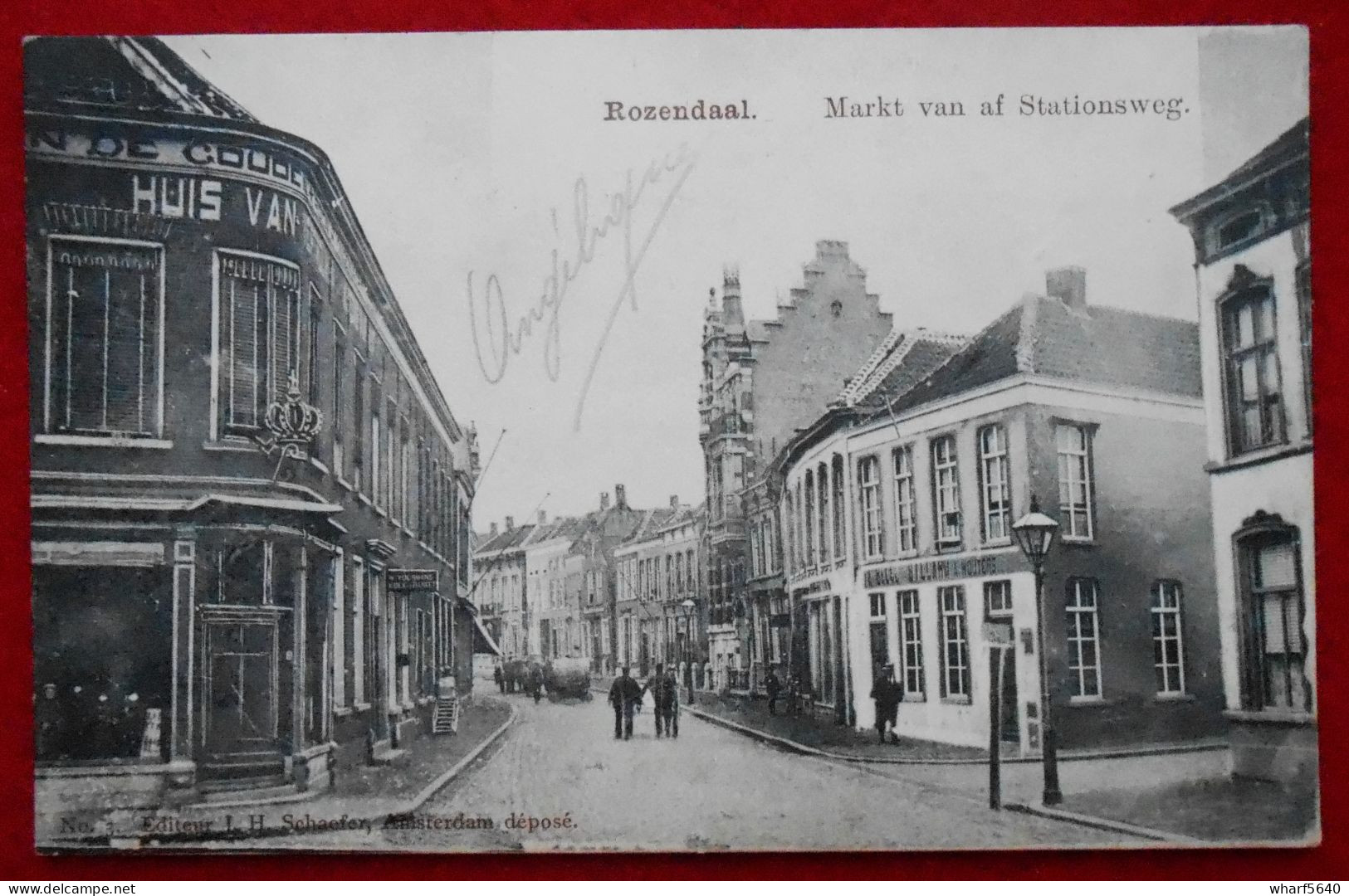 CPA  NL 1904 Rozendaal / Roosendaal. Markt Van Af Stationsweg - Roosendaal