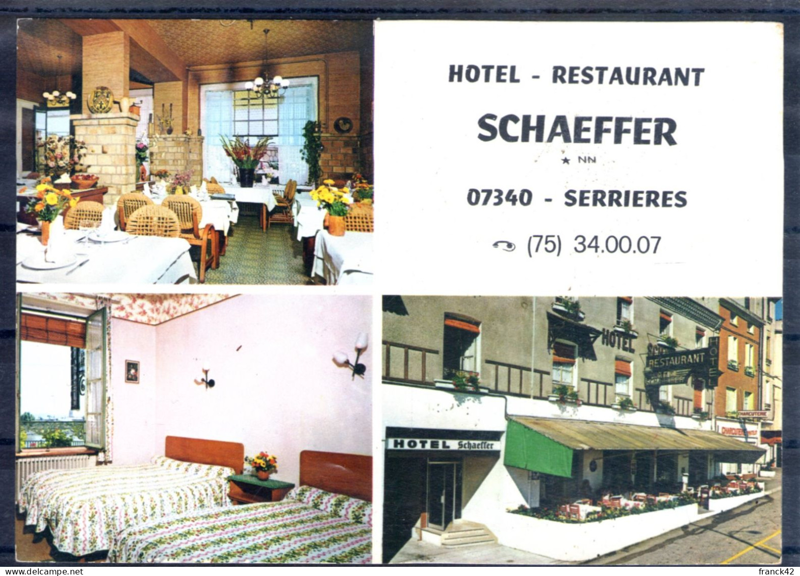 07. Serrieres. Hôtel Restaurant Schaeffer - Serrières