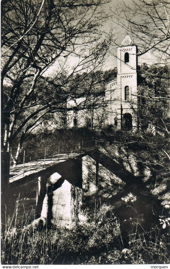 54650. Postal SAN HILARIO SACALM (Gerona) 1969. Vista Puente Montsolis E Iglesia Al Fondo - Covers & Documents