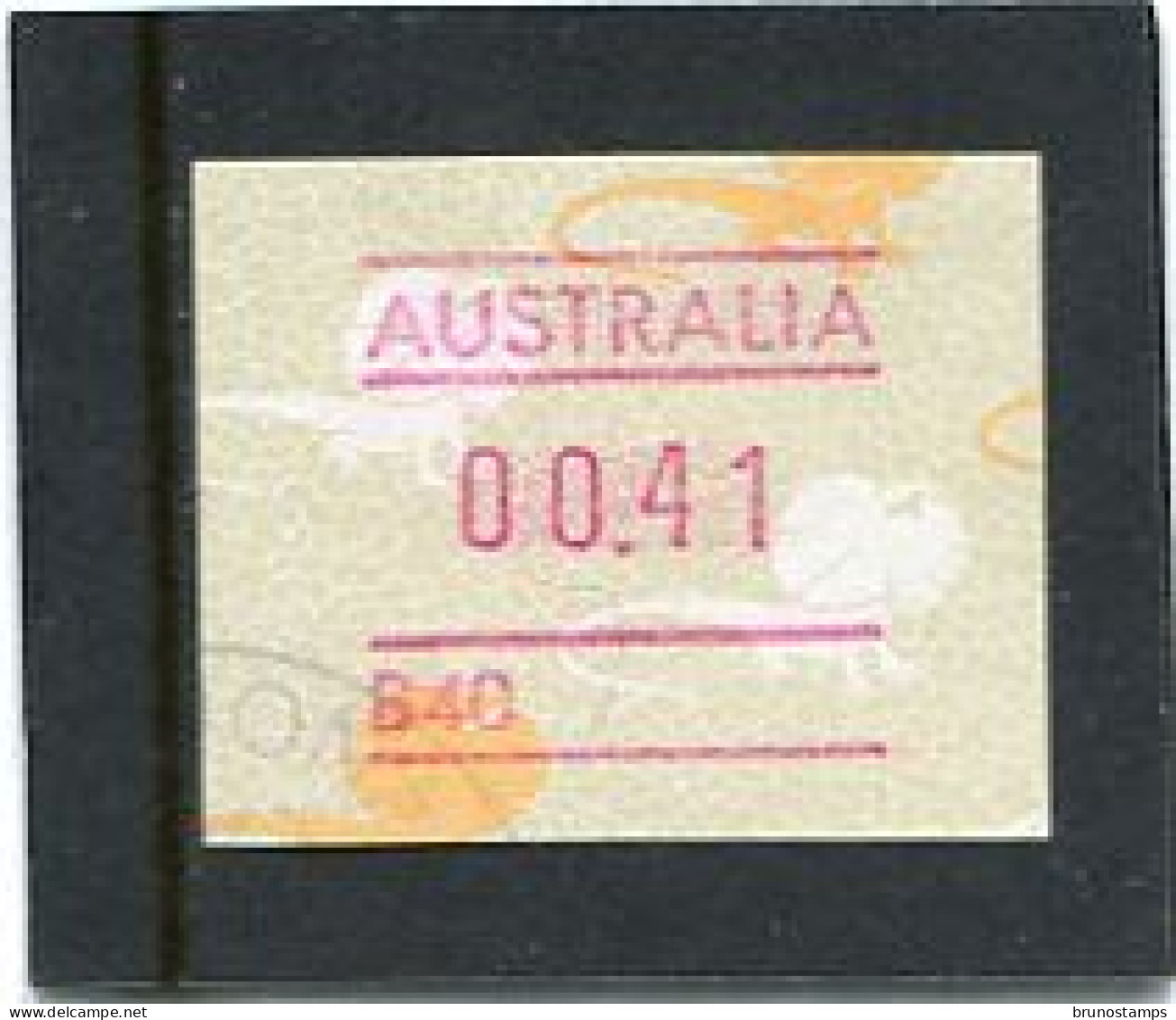 AUSTRALIA - 1989  41c  FRAMA  LIZARD   NO POSTCODE  B40  FINE USED - Machine Labels [ATM]