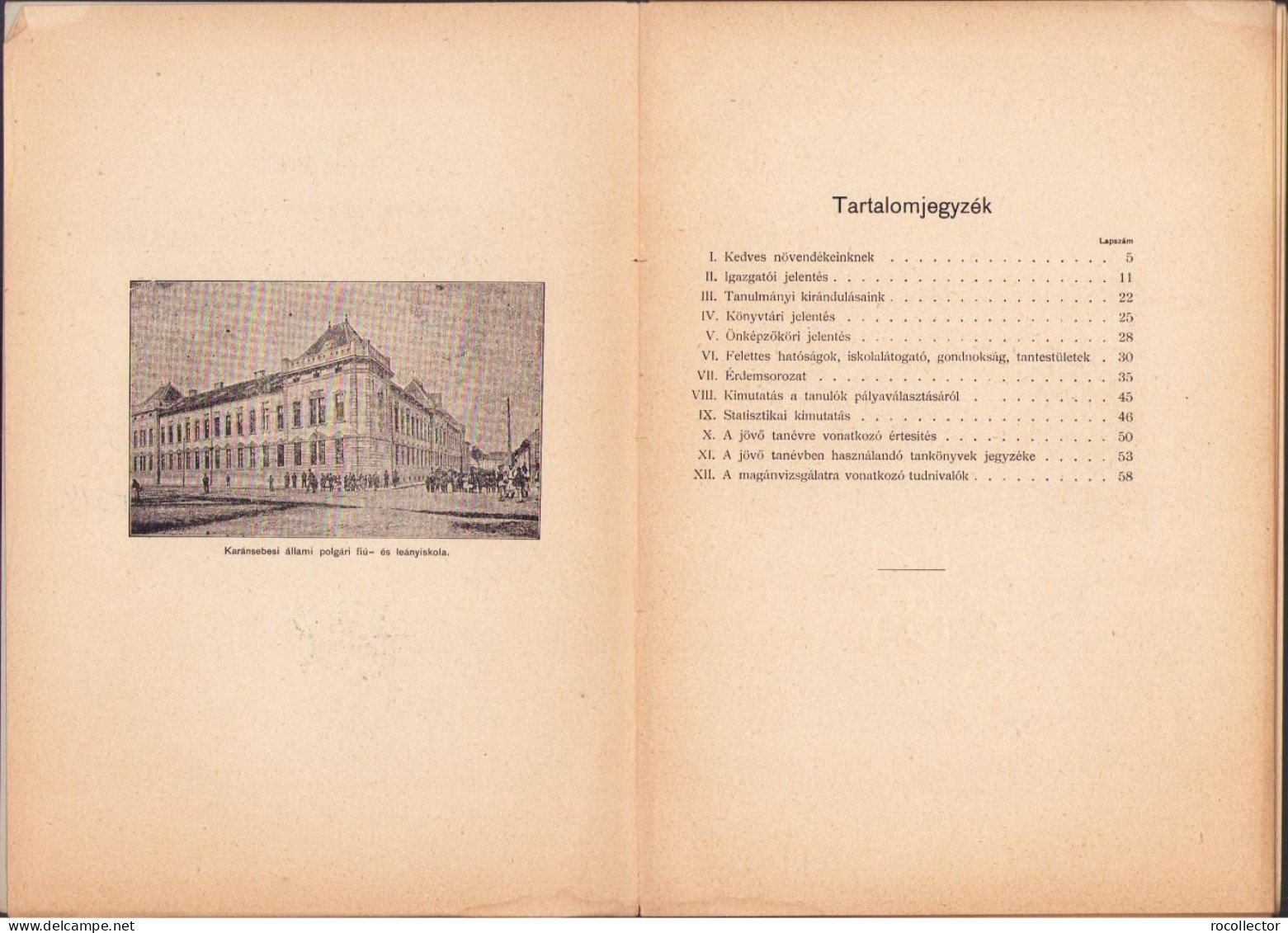 A Karánsebesi állami Polgári Fiú és Leányiskola értésitője Az 1909-1910 Tanévről C1354 - Alte Bücher