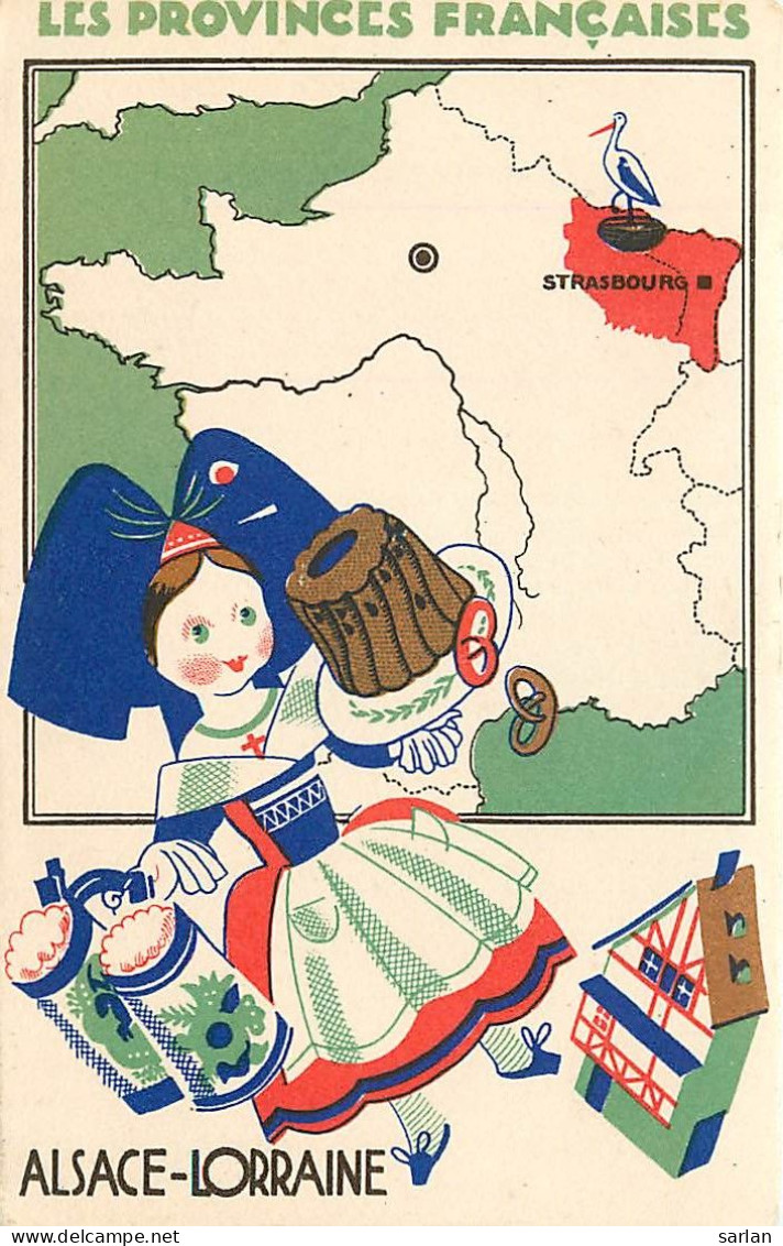 LES PROVINCES FRANCAISE , Alsace-Lorraine , édition Des Produits ECLIPSE , *  456 76 - Alsace