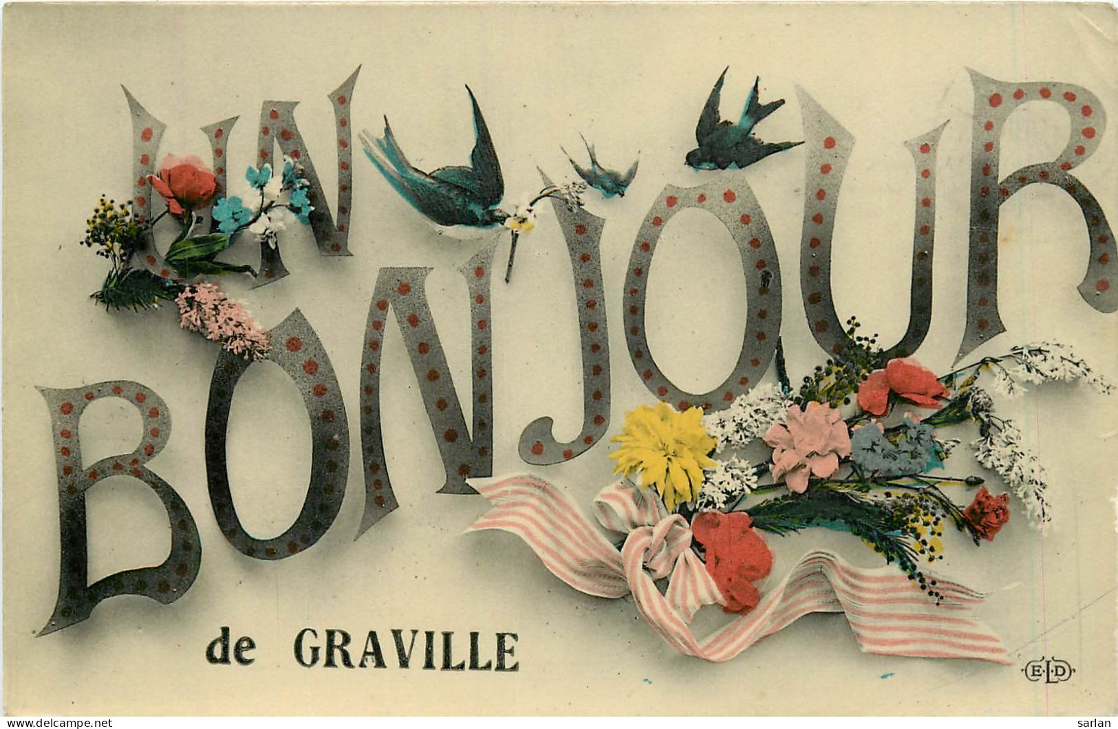76 , Un Bonjour De GRAVILLE , *  457 42 - Graville