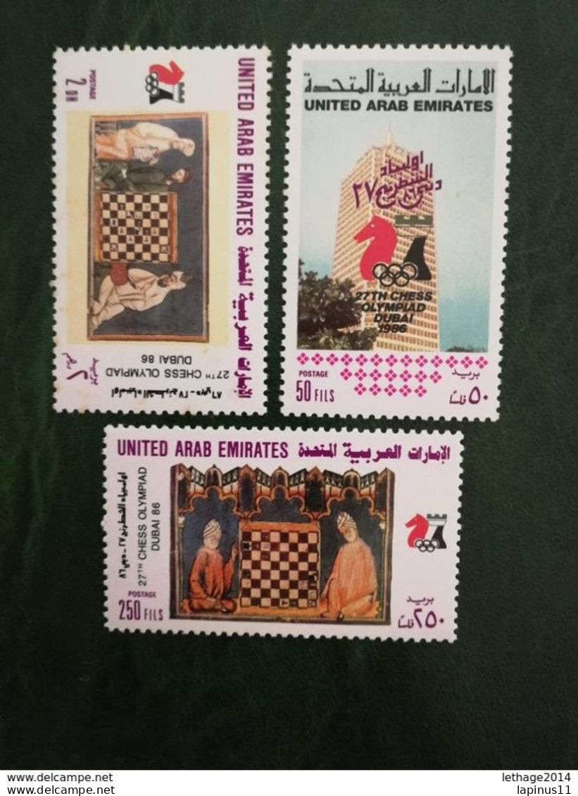 United Arab Emirates الإمارات العربية المتحدة United Arab Emirates 1986 The 27th Chess Olympiad, Dubai MNH @@@ - Dubai