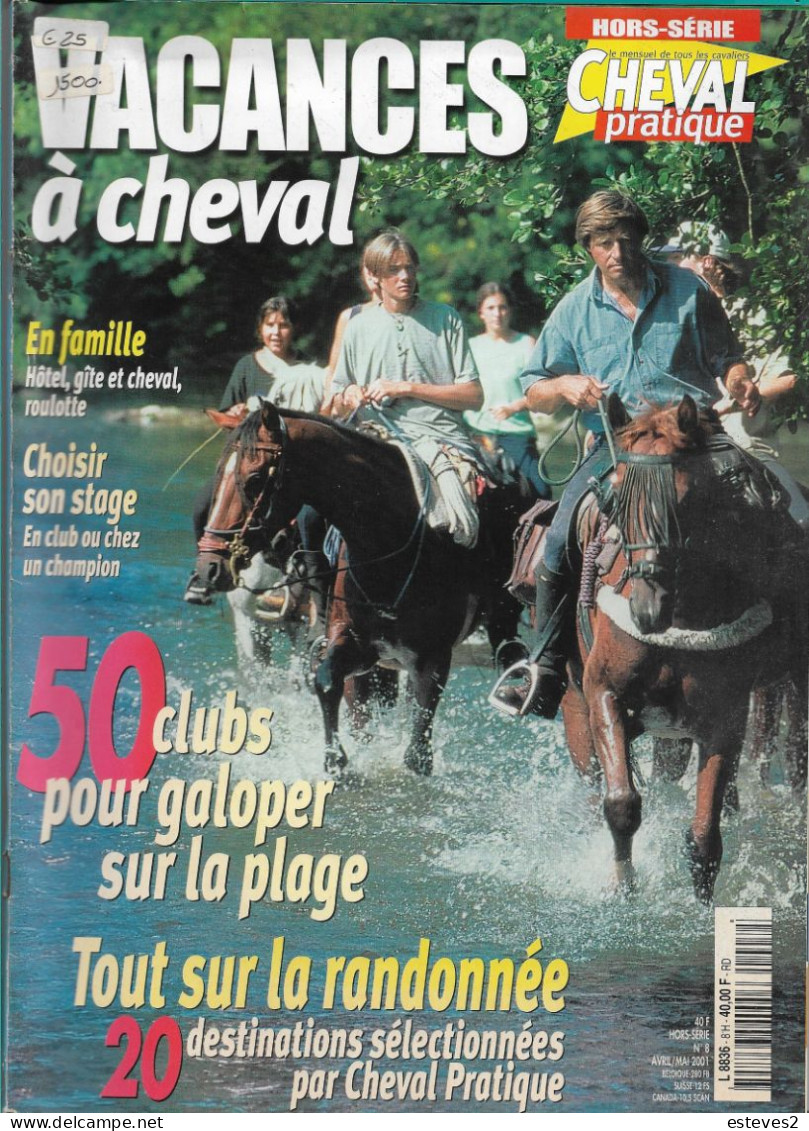 Vacances à CHEVAL Nº 8 , Avril/Mai 2001 , Horse , Horses , Used But In Good Condition , 130 Pages - Animaux