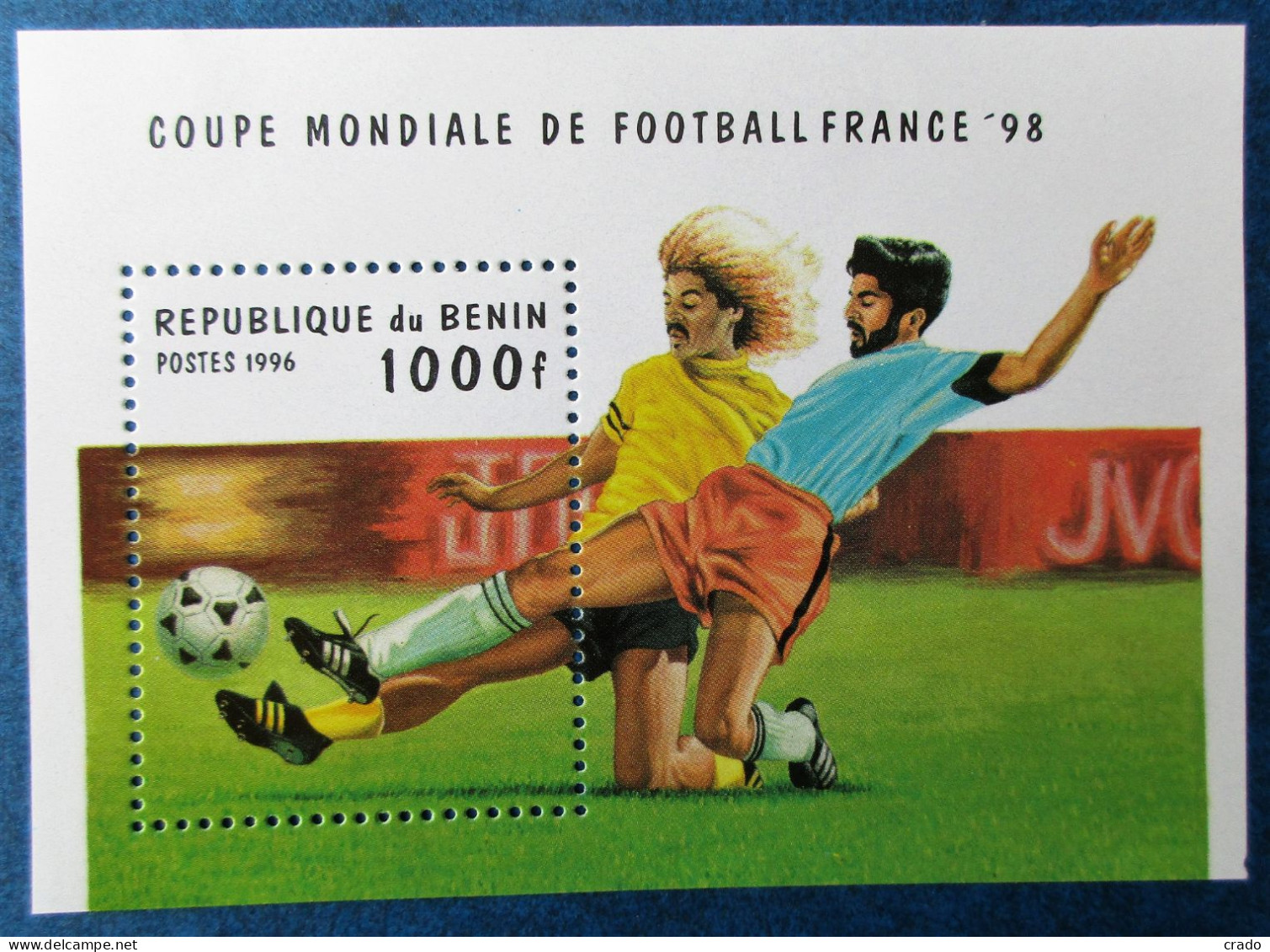 Bloc Neuf** Du Bénin Du Mondial Football France 1998 - Benin - Dahomey (1960-...)