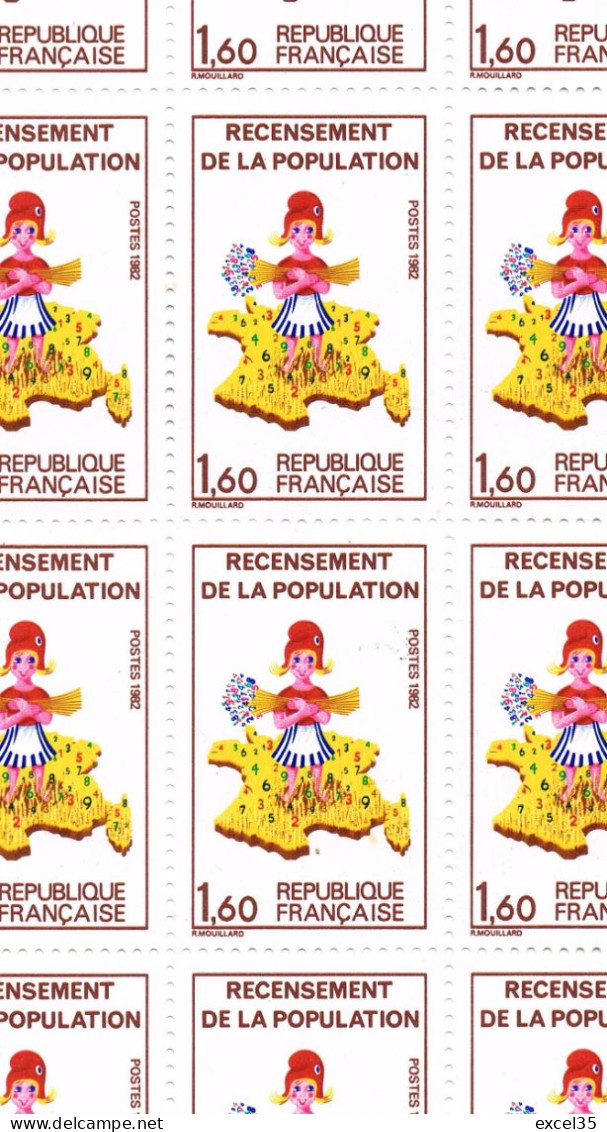 2202 Recensement En Feuille Complète N** - Voir Scans Contractuels Et Description - Nuevos