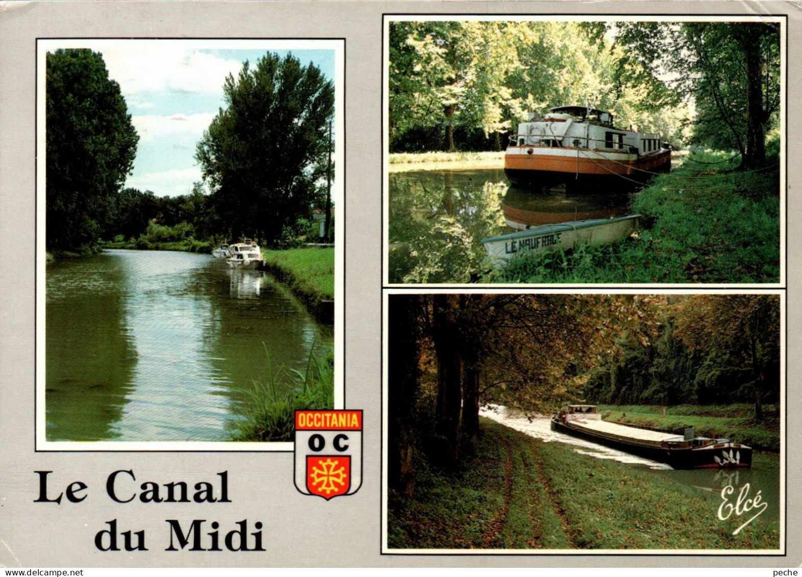 N°175 Z -cpsm Le Canal Du Midi -péniches- - Houseboats