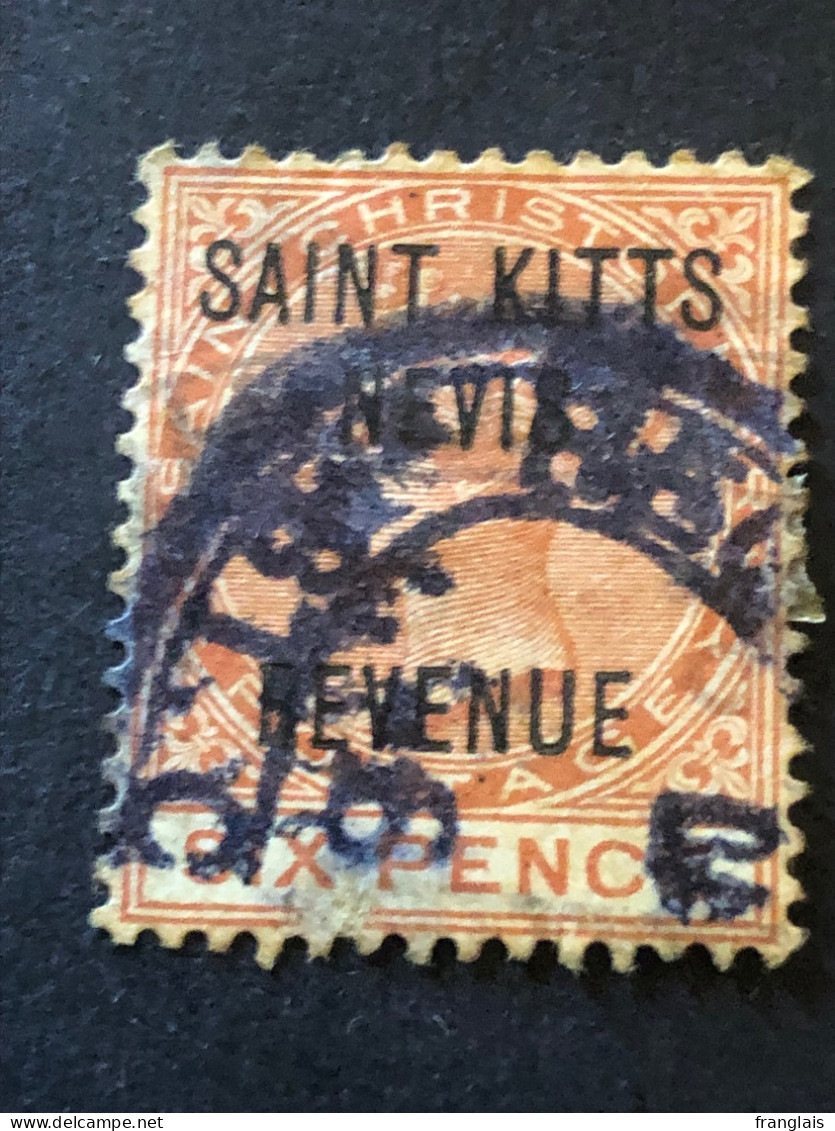 St Kitts Nevis SG R3 1d Rose - San Cristóbal Y Nieves - Anguilla (...-1980)