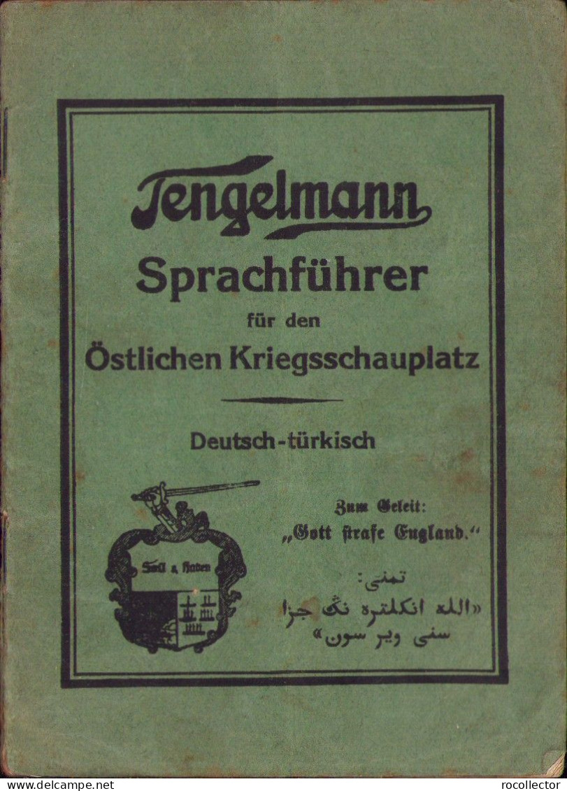 Sprachführer Für Den Östlichen Kriegsschauplatz. Deutsch-türkisch Ca 1914-1918 C1286 - Alte Bücher