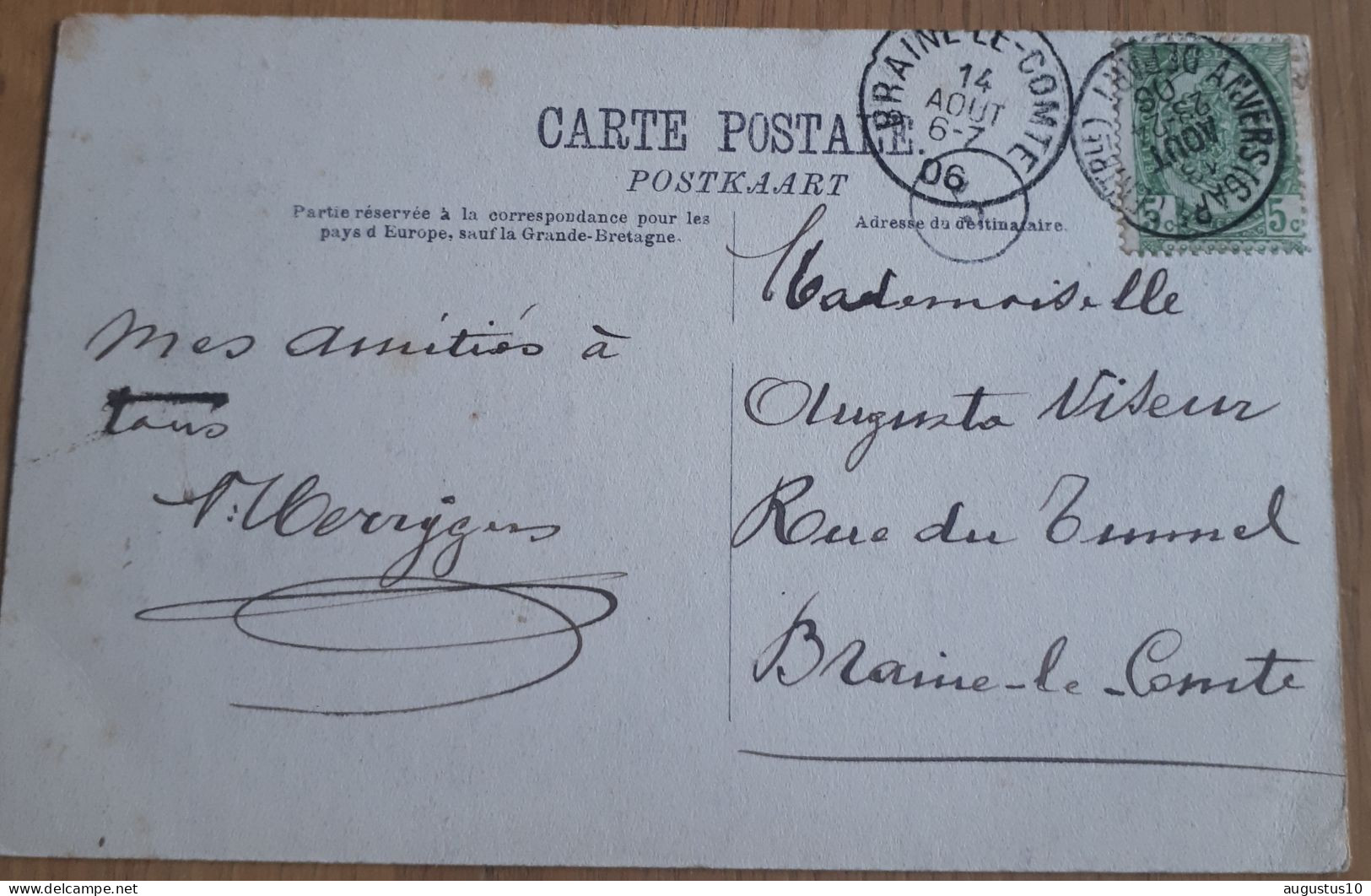 HOOGSTRATEN: Oude Postkaart 1903 PANORAMA  Ed. F.SMIT Nr.32 Gelopen Met Zegel 5ct. - Hoogstraten