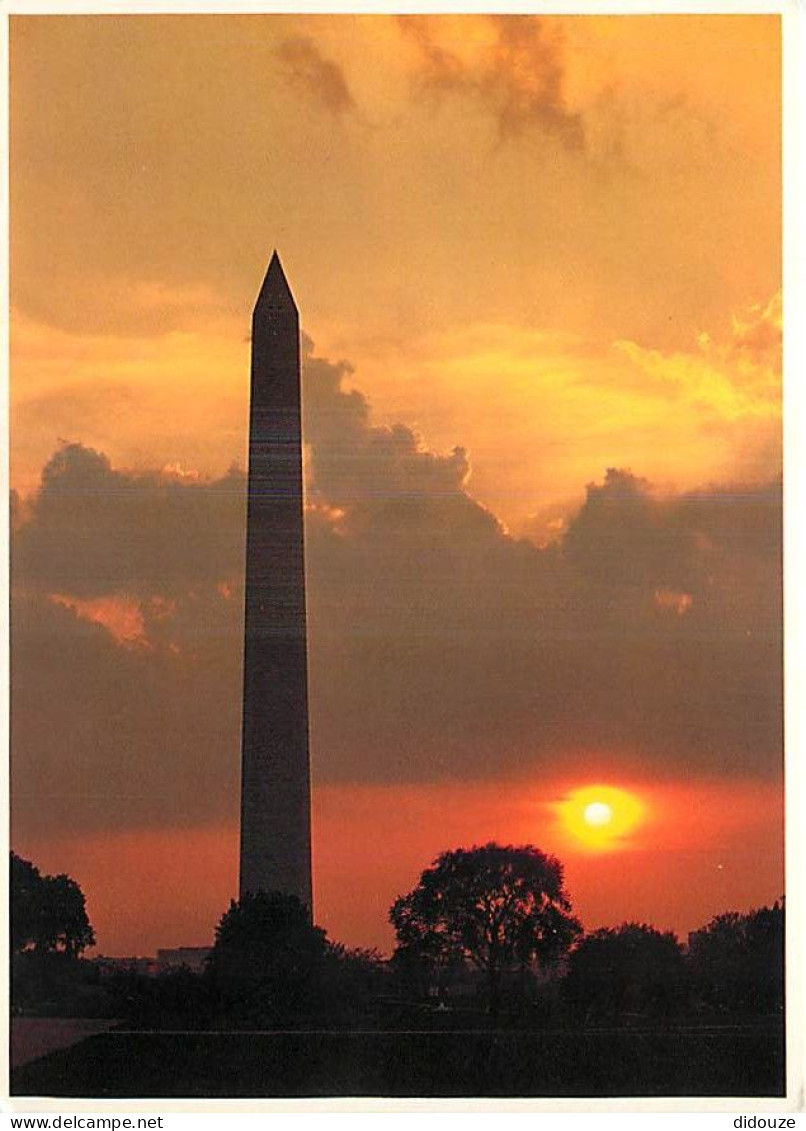 Etats Unis - Washington DC - Washington Monument - Sunset - Coucher De Soleil - Etat De Washington - Washington State -  - Washington DC