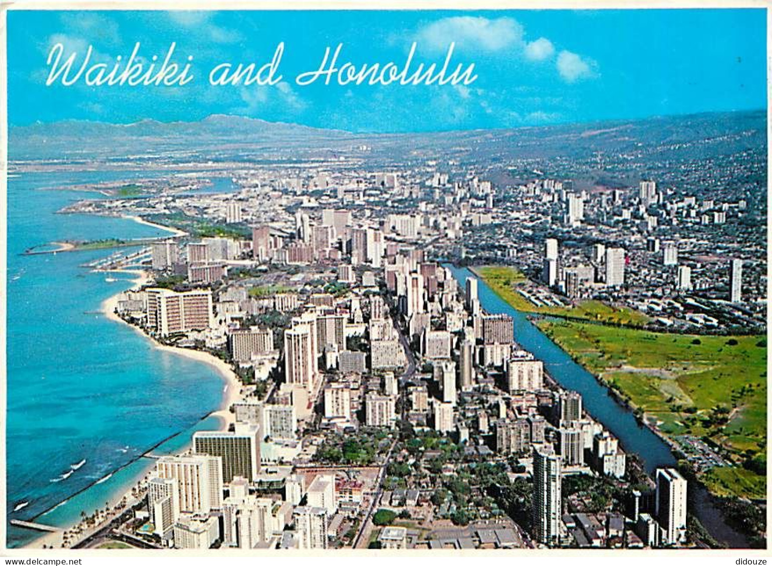 Etats Unis - Hawaï - Honolulu - Waikiki Beach - Aerial View - Vue Aérienne - Etat De Hawaï - Hawaï State - CPM - Voir Ti - Honolulu