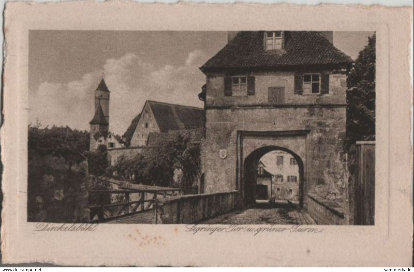46992 - Dinkelsbühl - Segringer Tor Und Grüner Turm - Ca. 1950 - Dinkelsbuehl