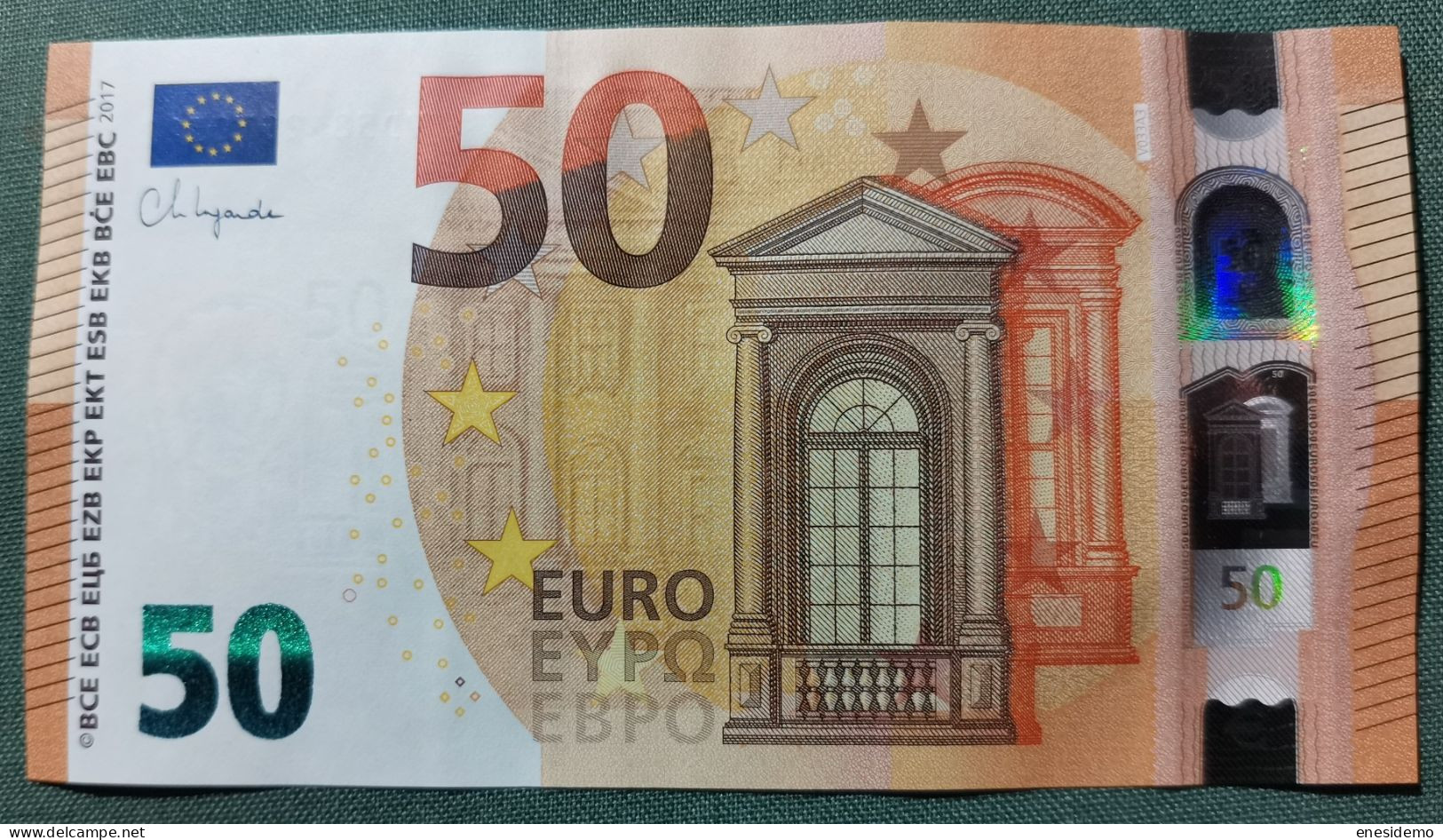 50 EURO SPAIN 2017 LAGARDE V033A3 VD SC FDS UNCIRCULATED PERFECT - 50 Euro