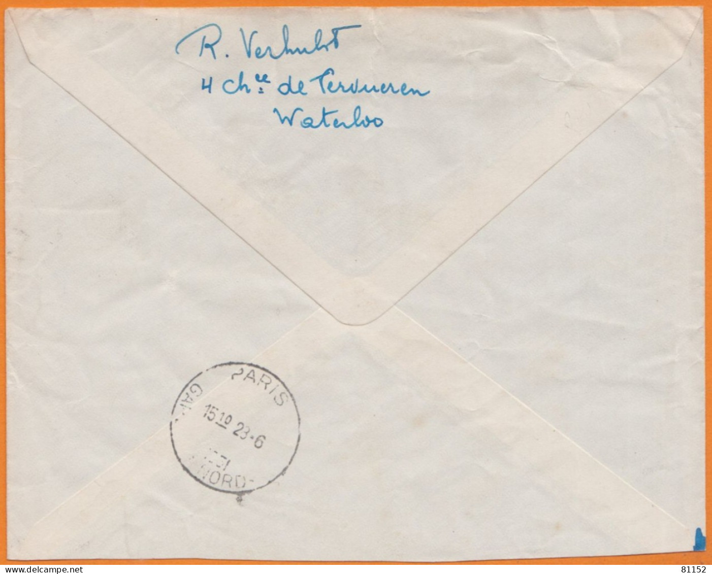 Belgique   Lettre De WATERLOO En " EXPRES " Avec Composition Philatélique De 10 Timbres Le 28 6 1951 - Cartas & Documentos