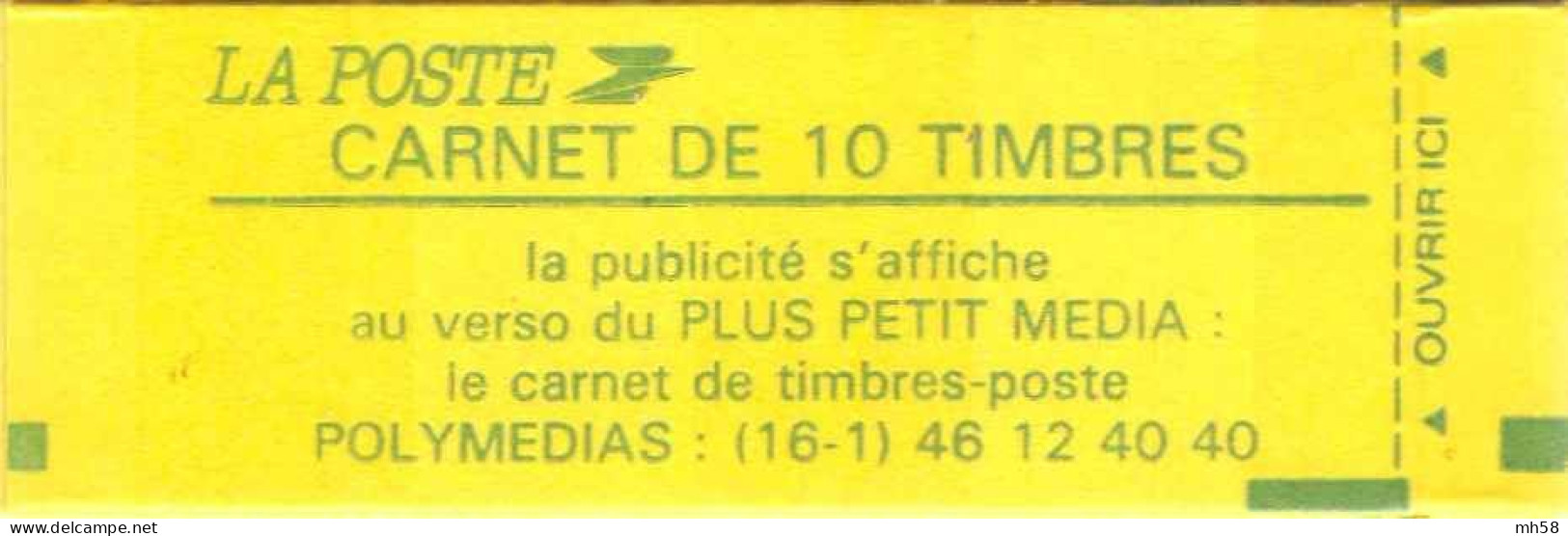 FRANCE - Carnet Essai Publicitaire Période Briat Conf. 9-4 Polymedias - Couverture Vide YT 2614 C12 / ACCP ES 148 - Pruebas, Viñetas Experimentales